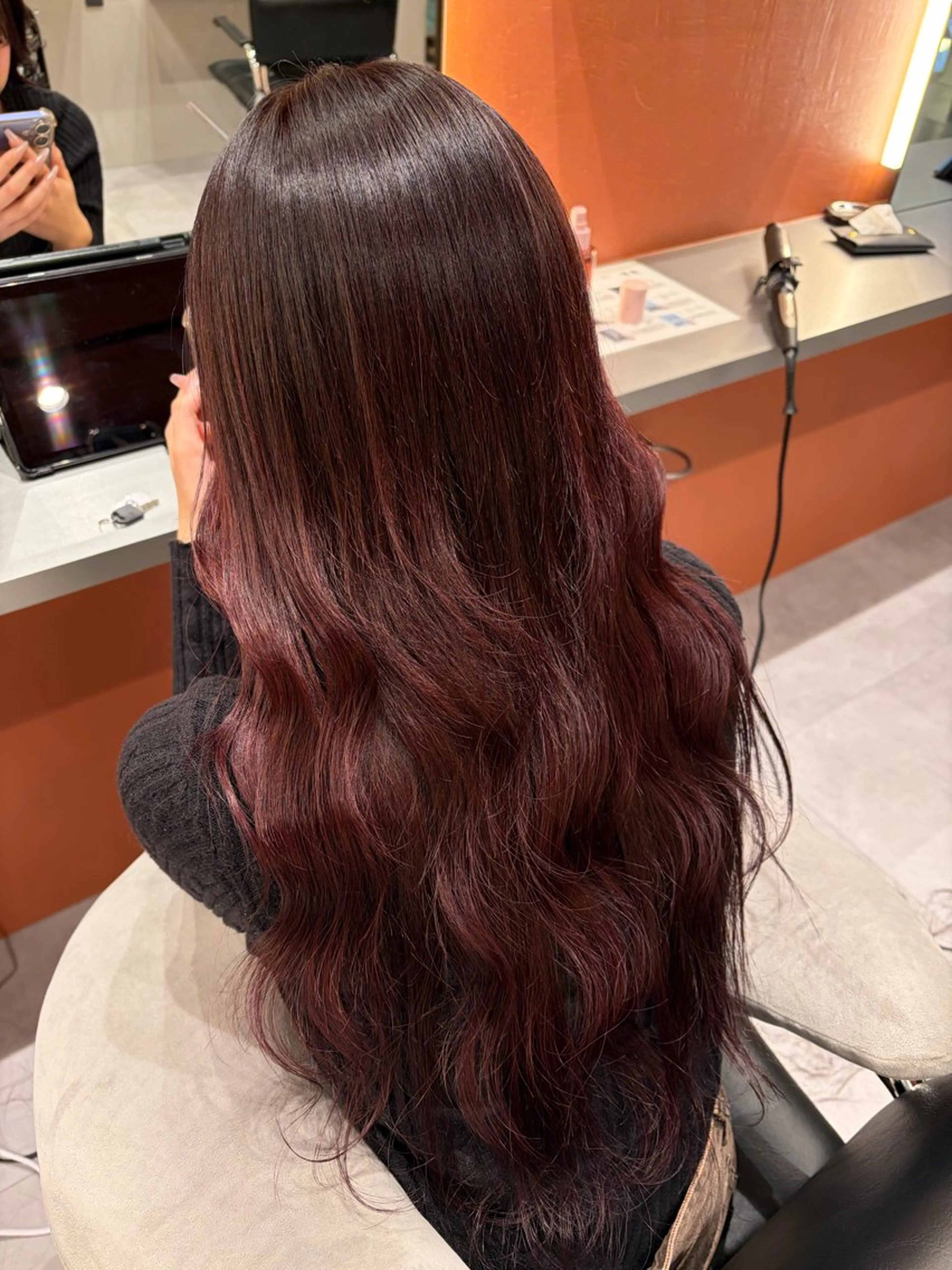 カラー レッドカラー 🌈ハイトーン🌈 OKAGOのヘアスタイル