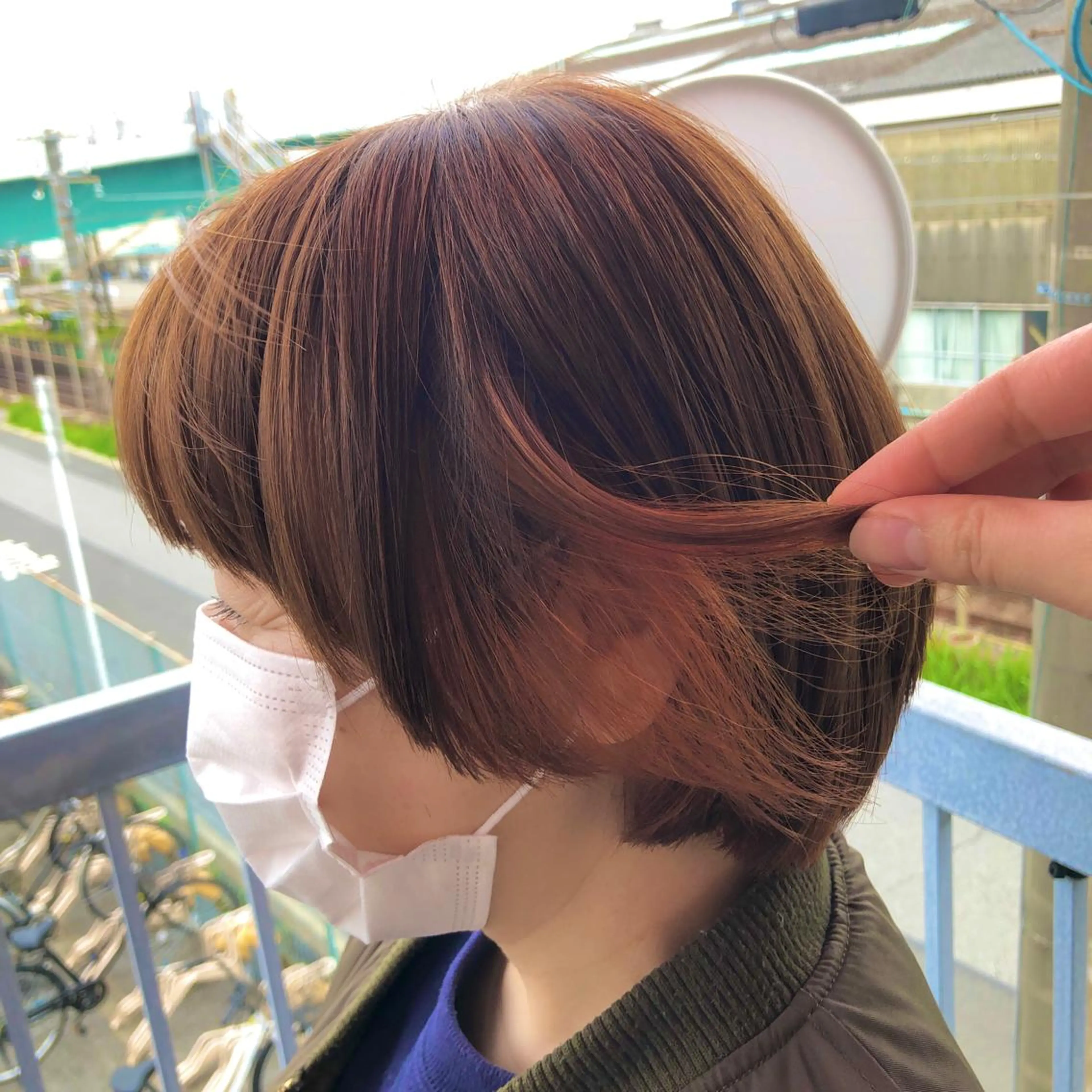 ショート カラー イヤリングカラー ヘアカラー 似合わせ＆予防美容 宮原   知花💐のその他イメージ