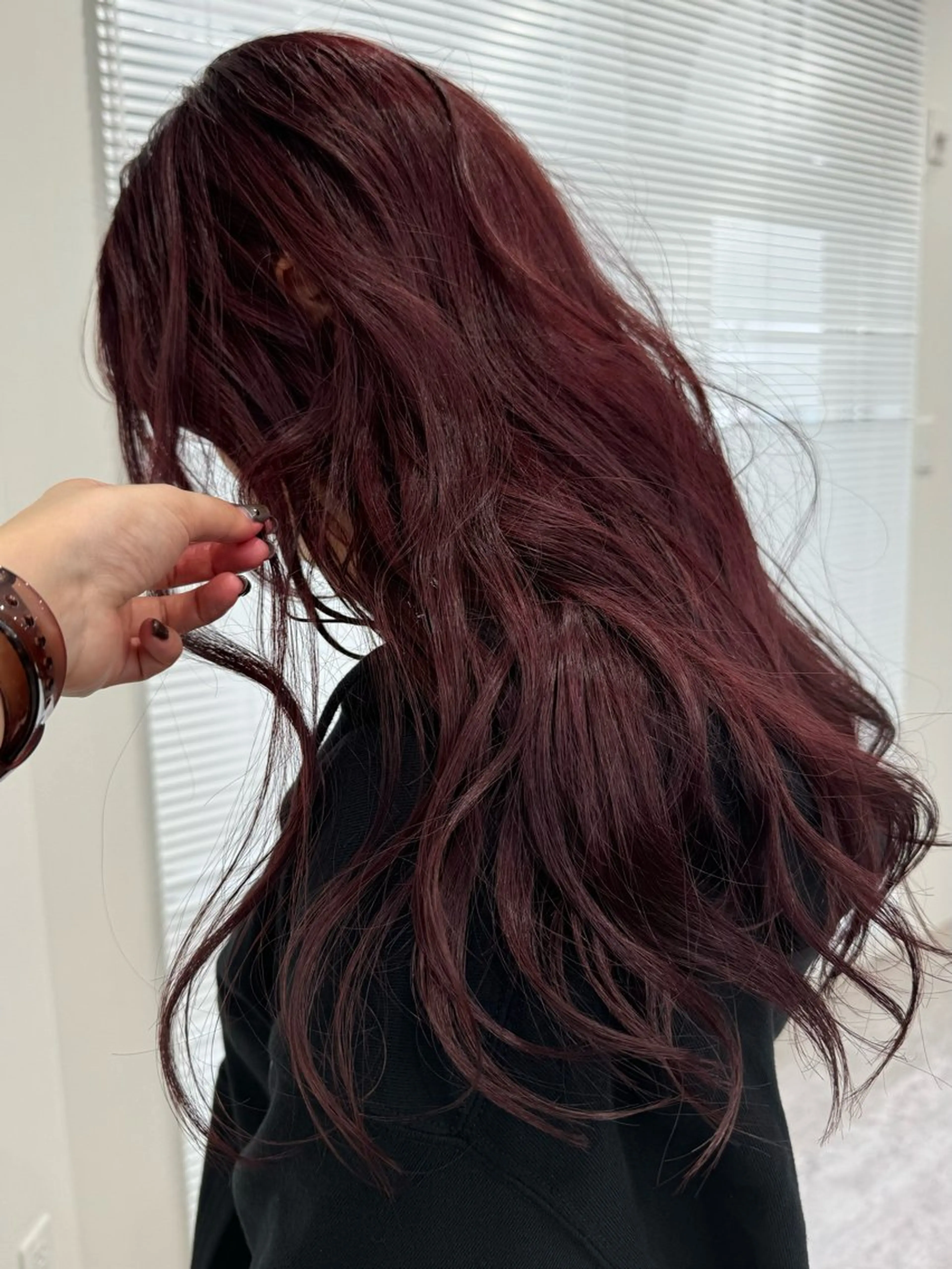 カラー 黒髪 ブリーチ ダブルカラー ブリーチなしカラー 中尾 未来のヘアスタイル