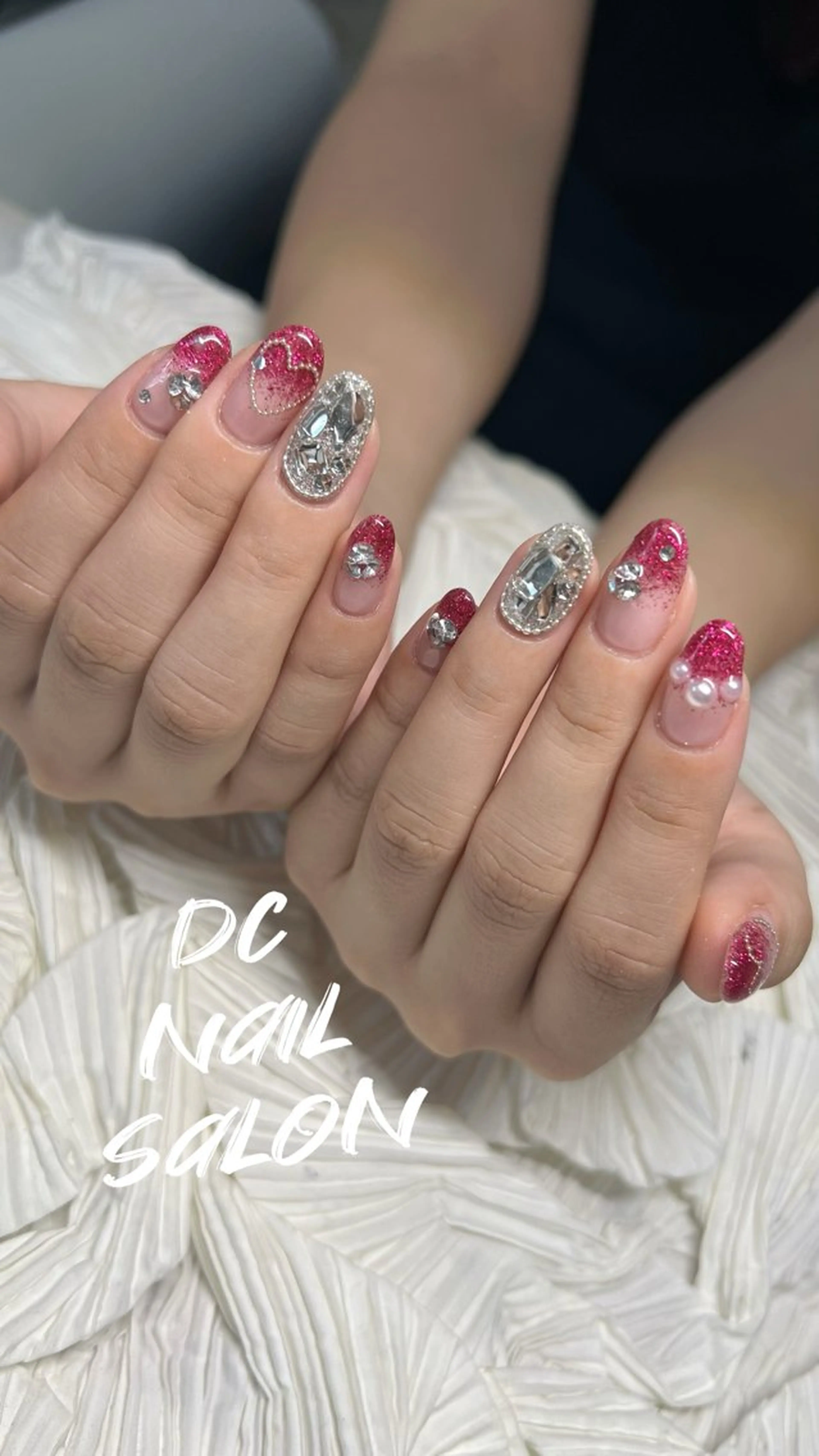 ネイル アートネイル 入学式 フレンチネイル ジェルネイル グラデーション DC nail salonのネイルデザイン