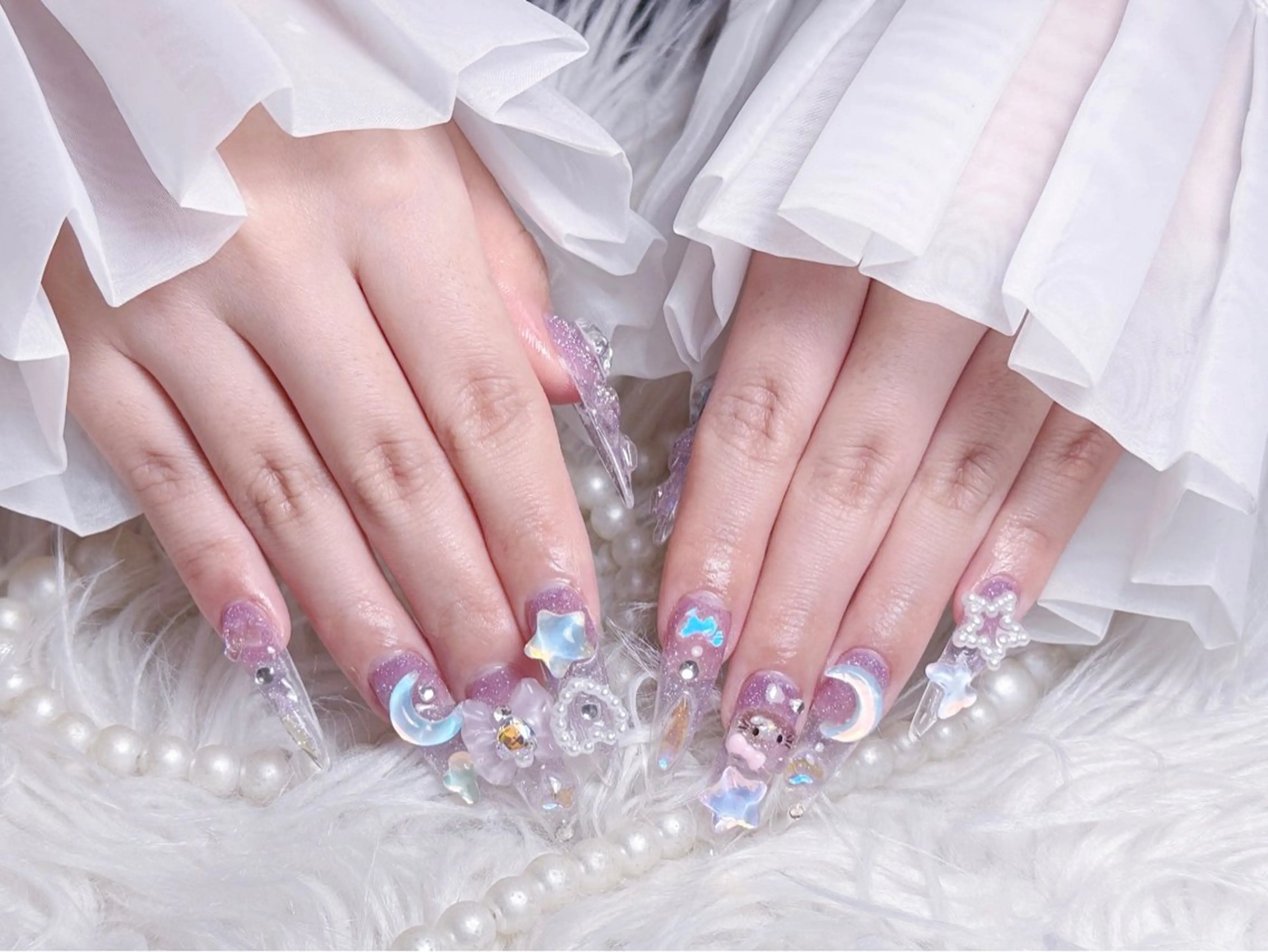 ネイル ハンドネイル ☁️Minnin Tsuki ☁️のネイルデザイン