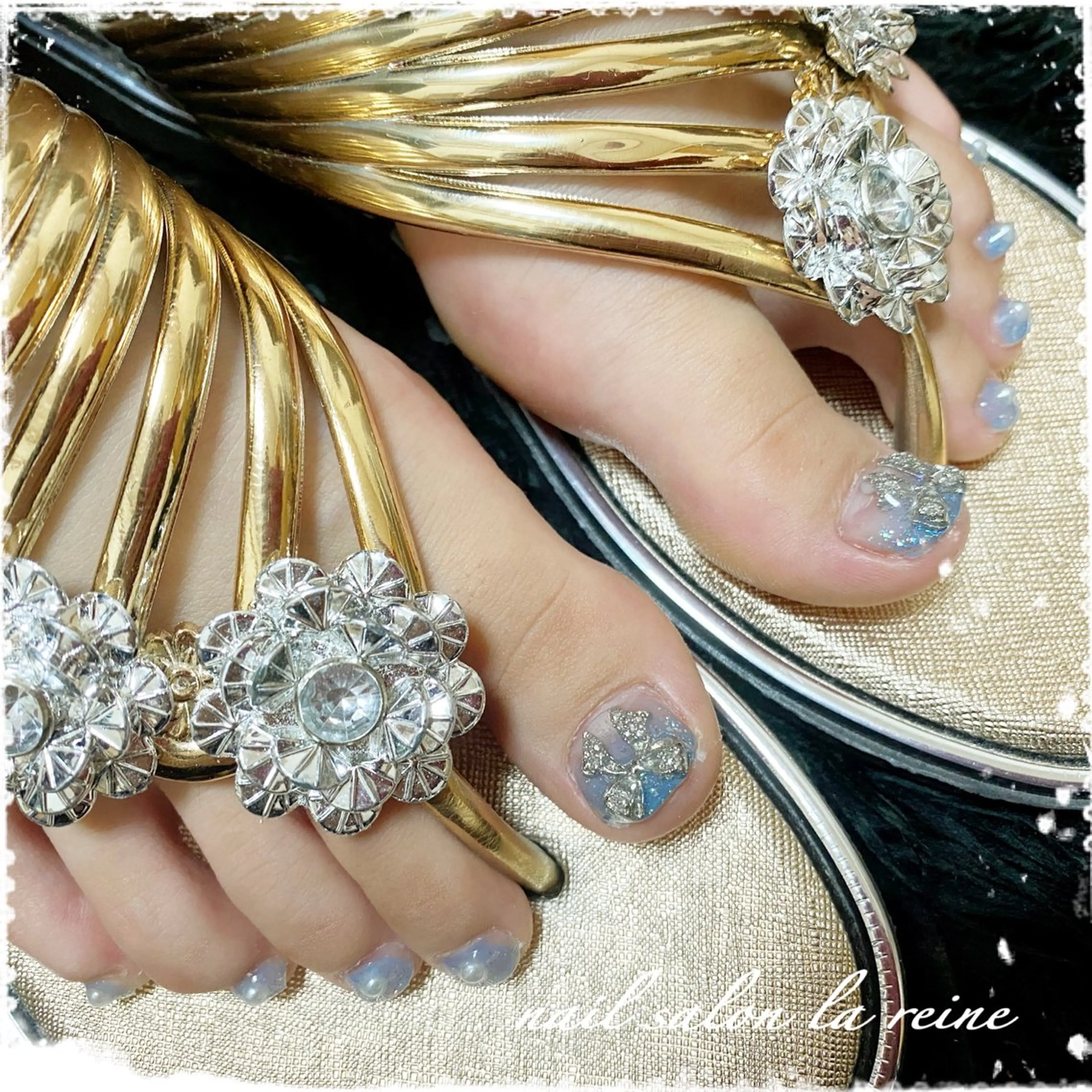 ネイル フットネイル シンプルネイル nail salon  la reine所属・nail salon la reineのネイルデザイン