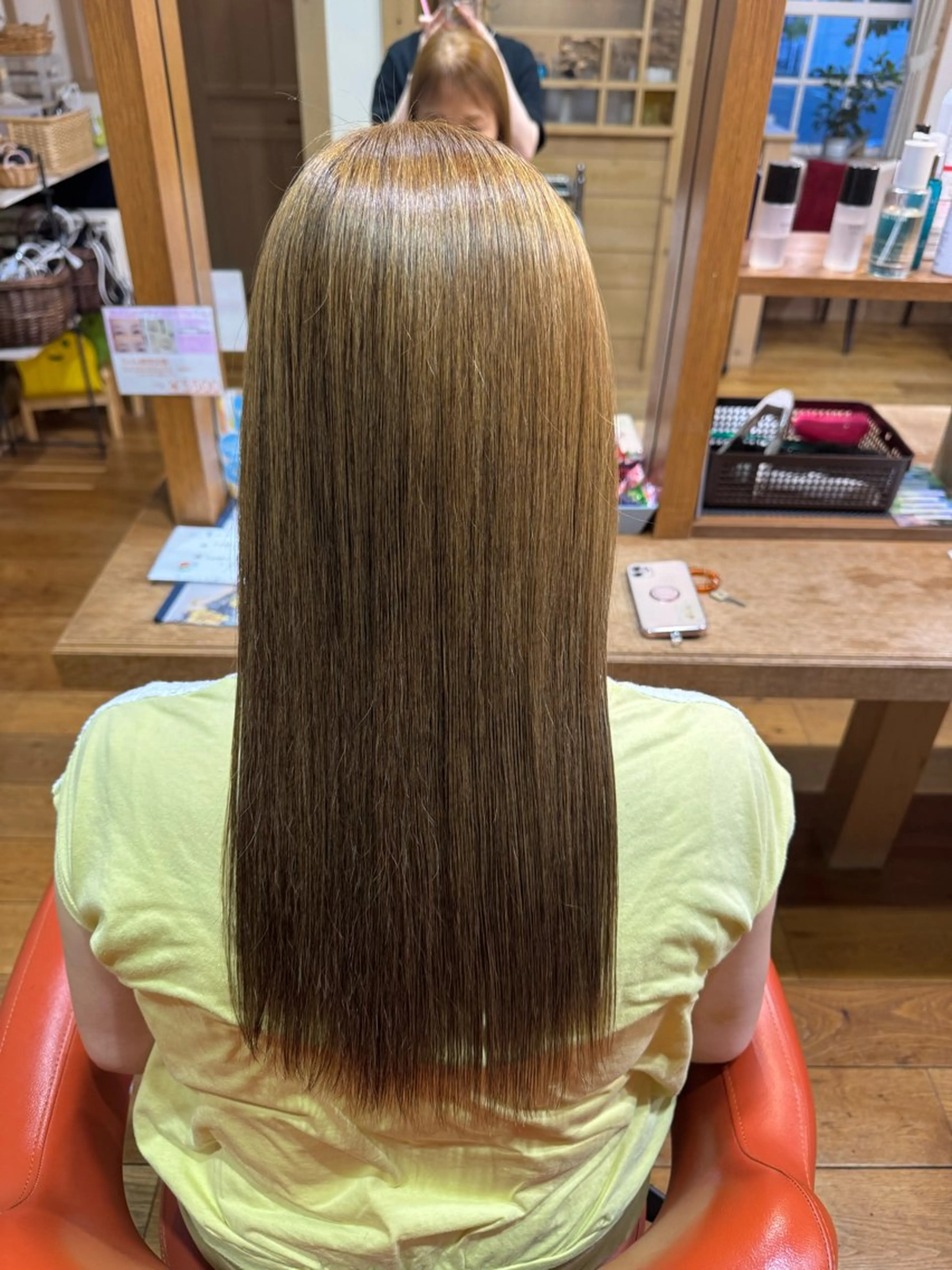ロング カット 縮毛矯正 鈴木 杏のヘアスタイル