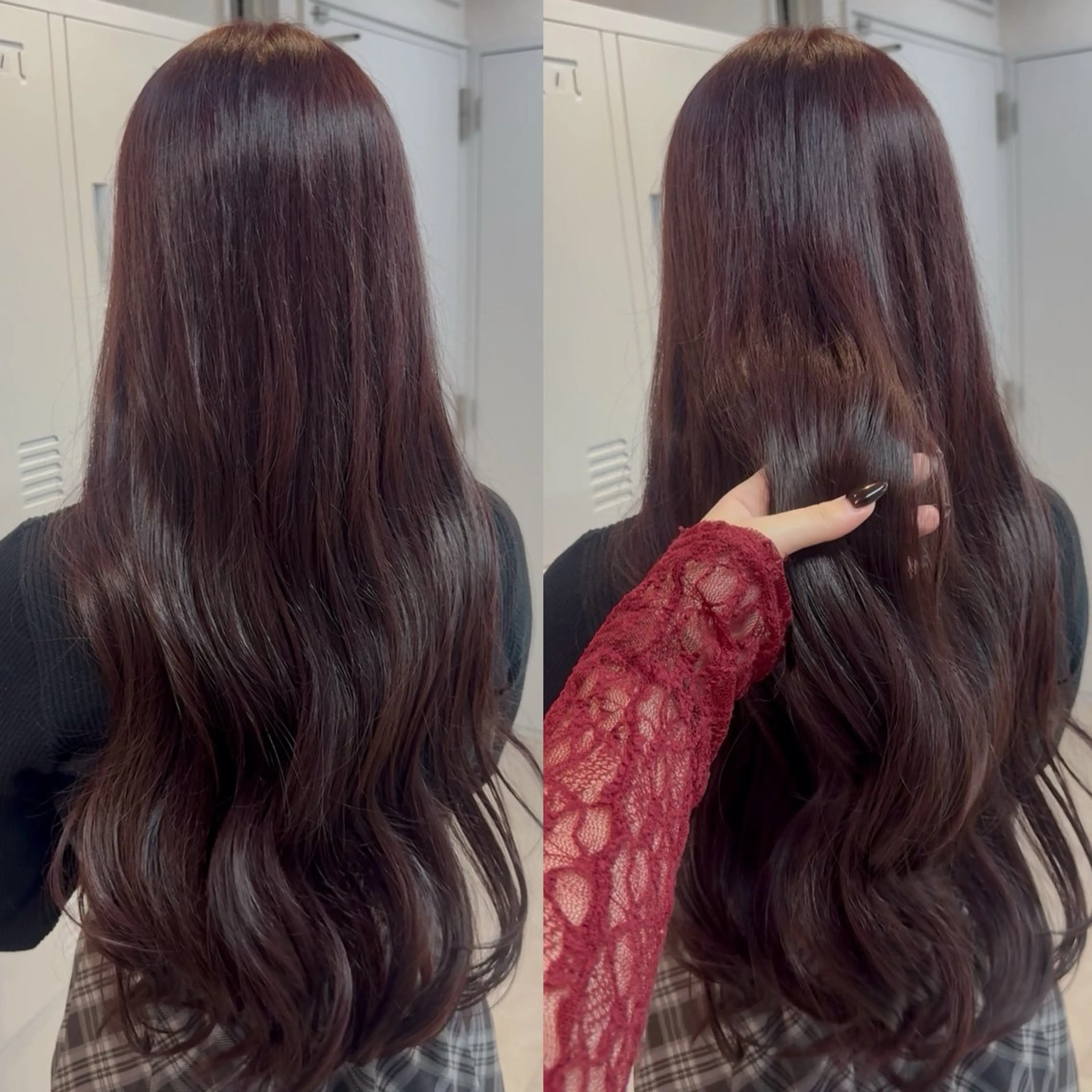 ロング ヘアカラー 山内 都弥のヘアスタイル