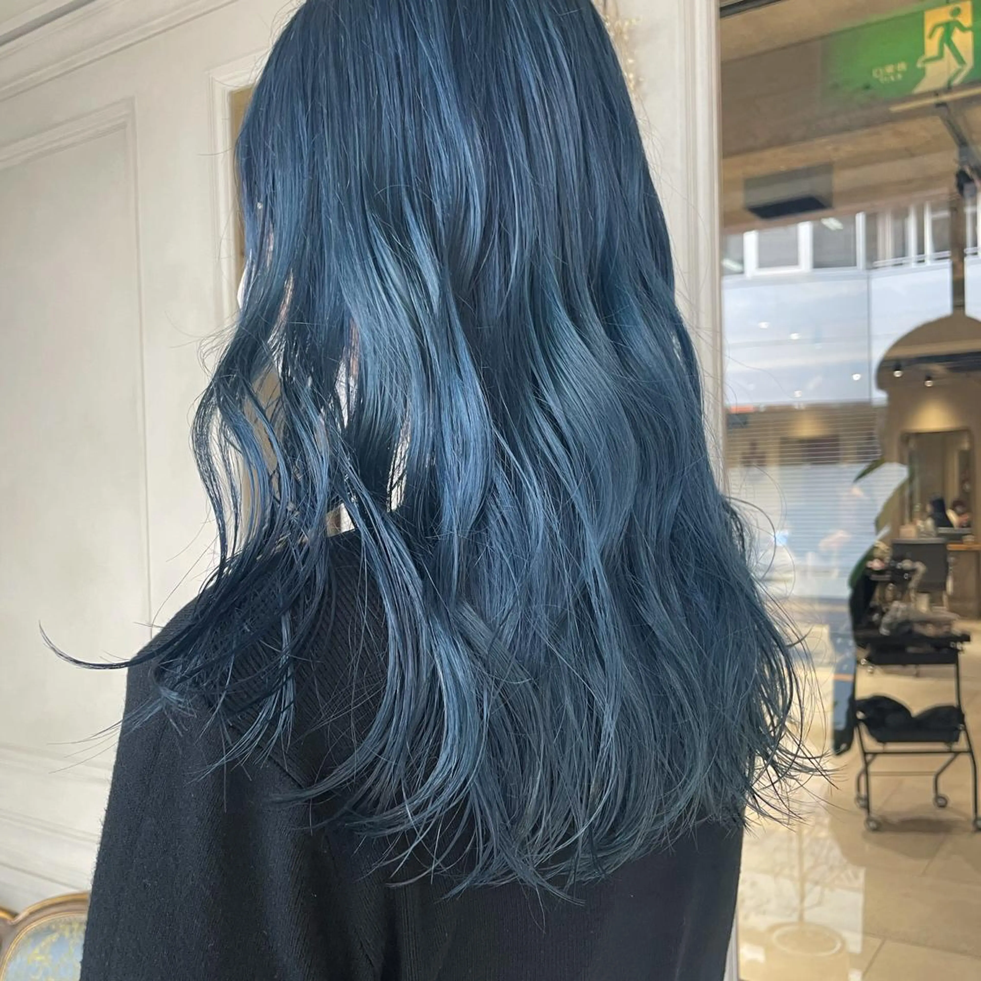 セミロング アッシュ ヘアカラー 梅原 大和のヘアスタイル
