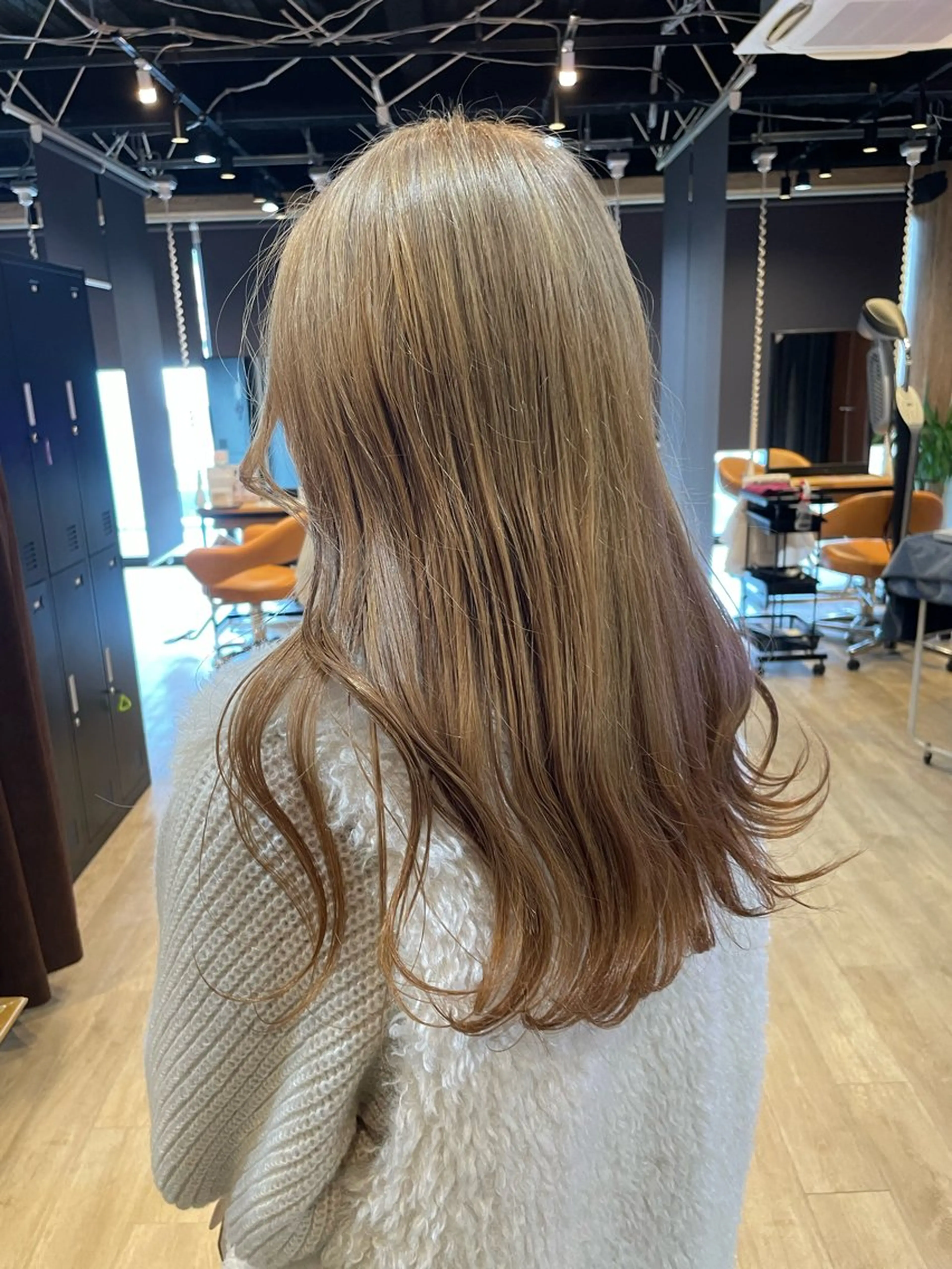 セミロング カラー ベージュカラー ヘアカラー トリートメント 髪質改善/ブリーチ 田代 龍我のヘアスタイル