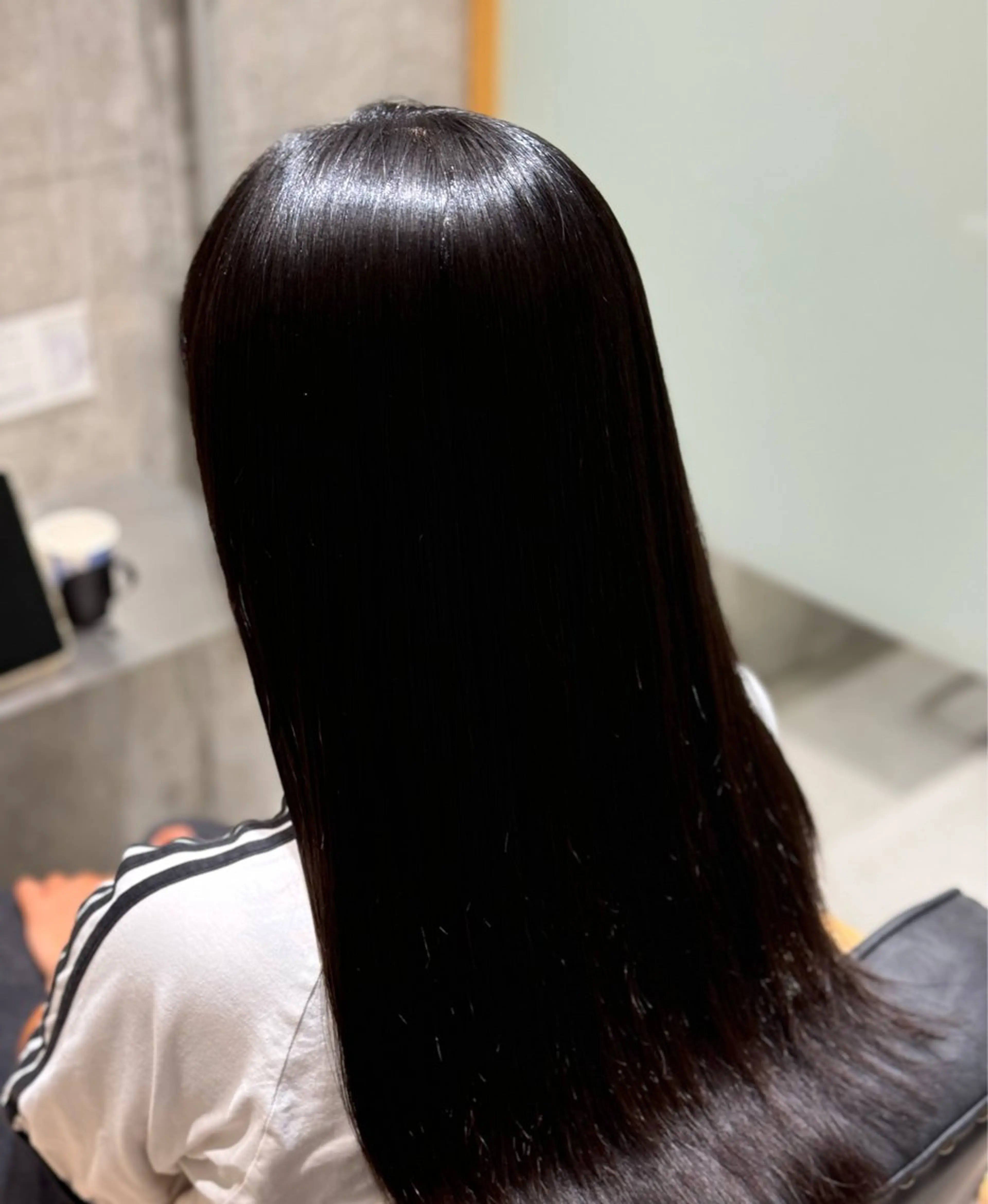 ロング カット 縮毛矯正 黒島優香 🦋髪質改善🦋のヘアスタイル