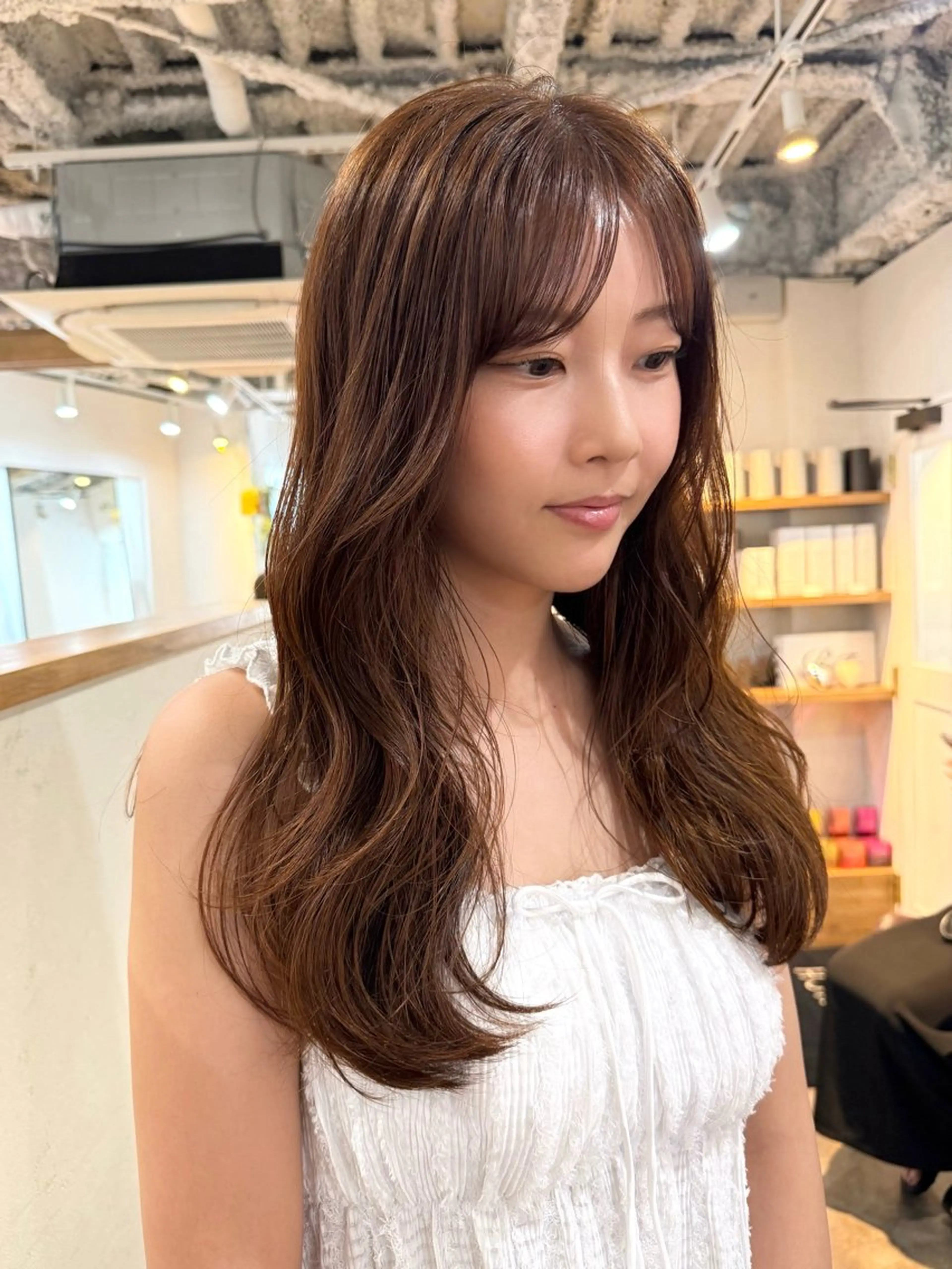 ロング カラー カット ヘアカラー トリートメント TRENCH　相澤 果歩のヘアスタイル