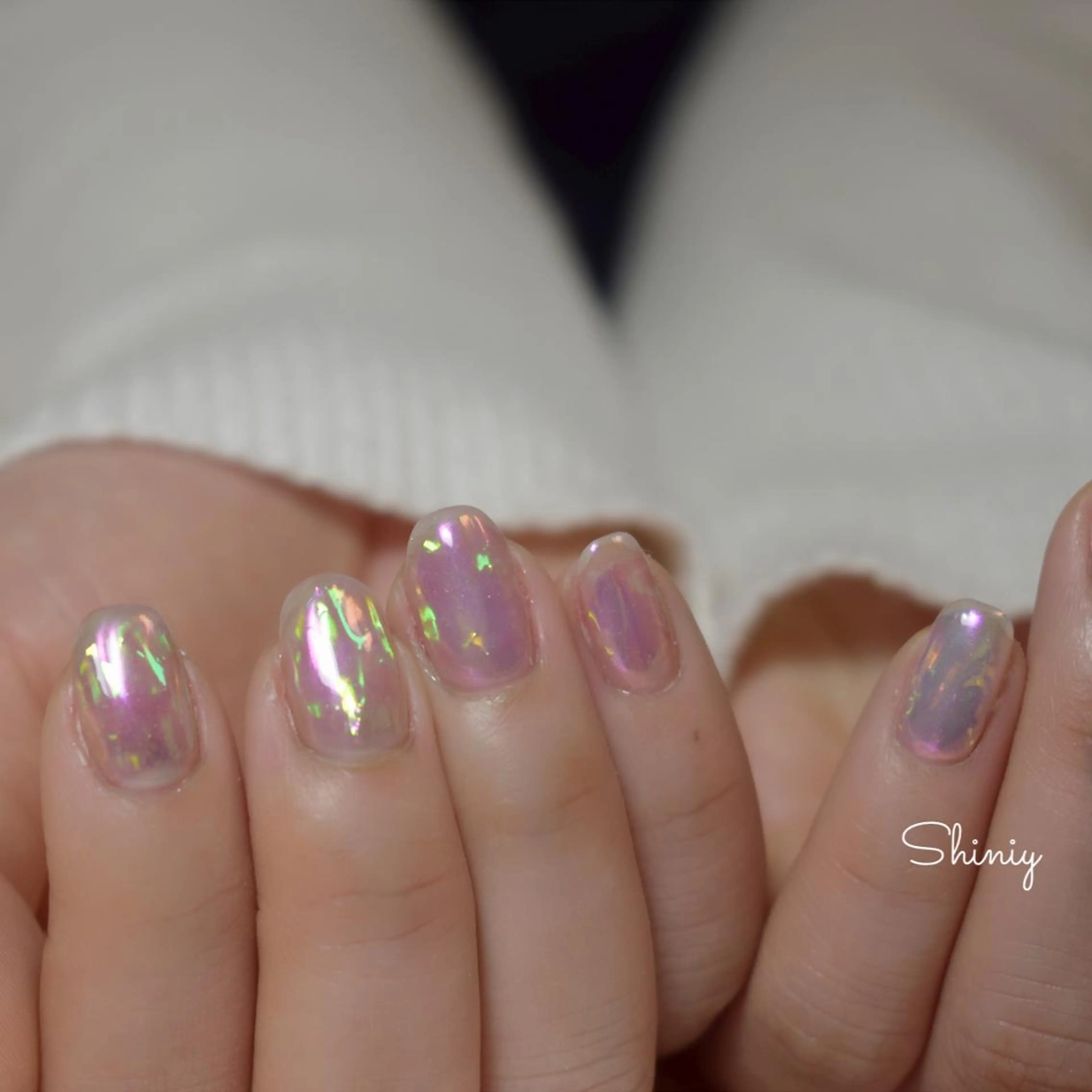 ネイル オーロラネイル ネイル＆脱毛サロン マキのネイルデザイン