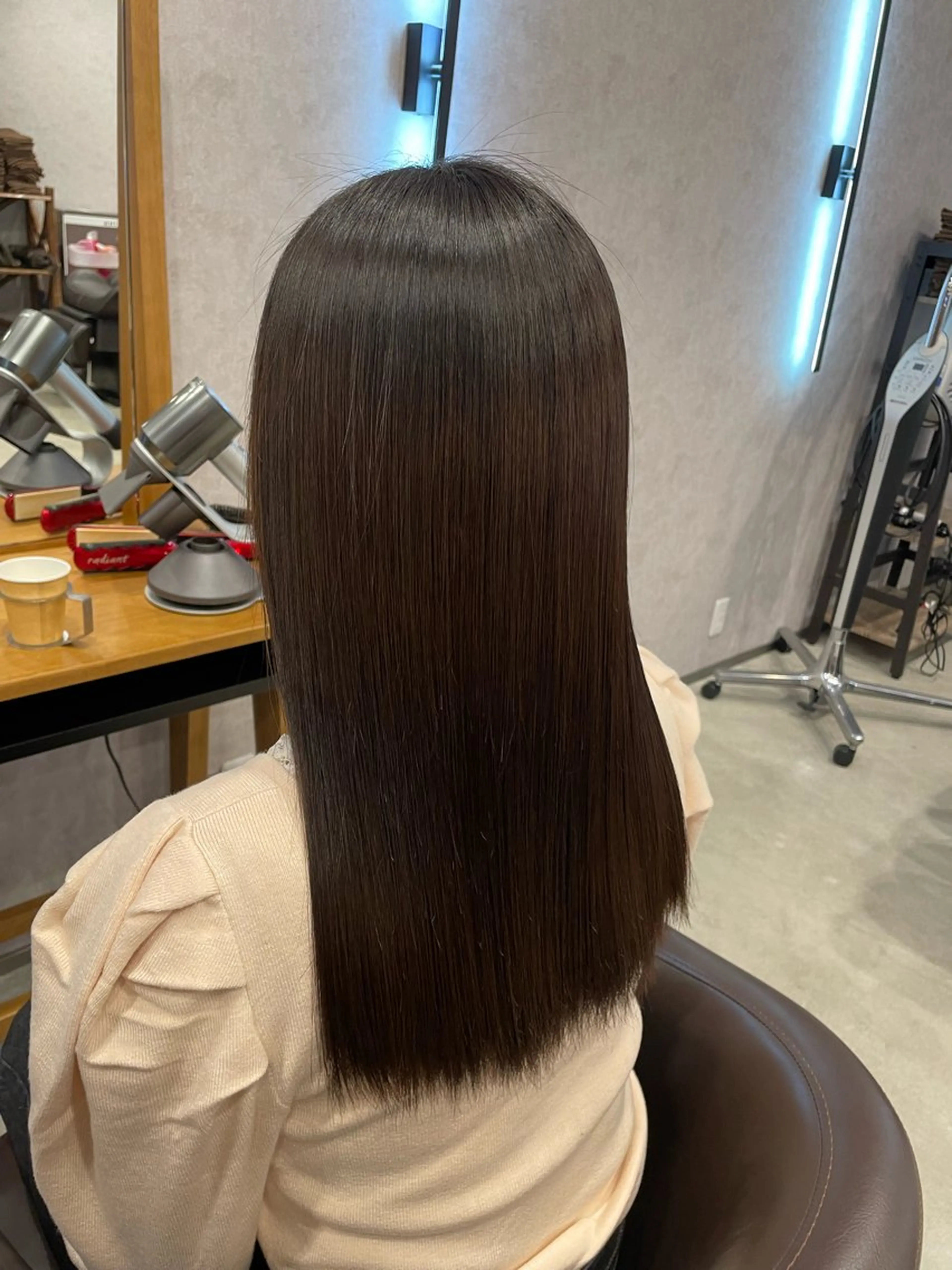 ミディアム 縮毛矯正 1st.hair.salon伊勢崎店所属・伊勢崎/似合せカット 🇰🇷KEIGO‪のヘアスタイル