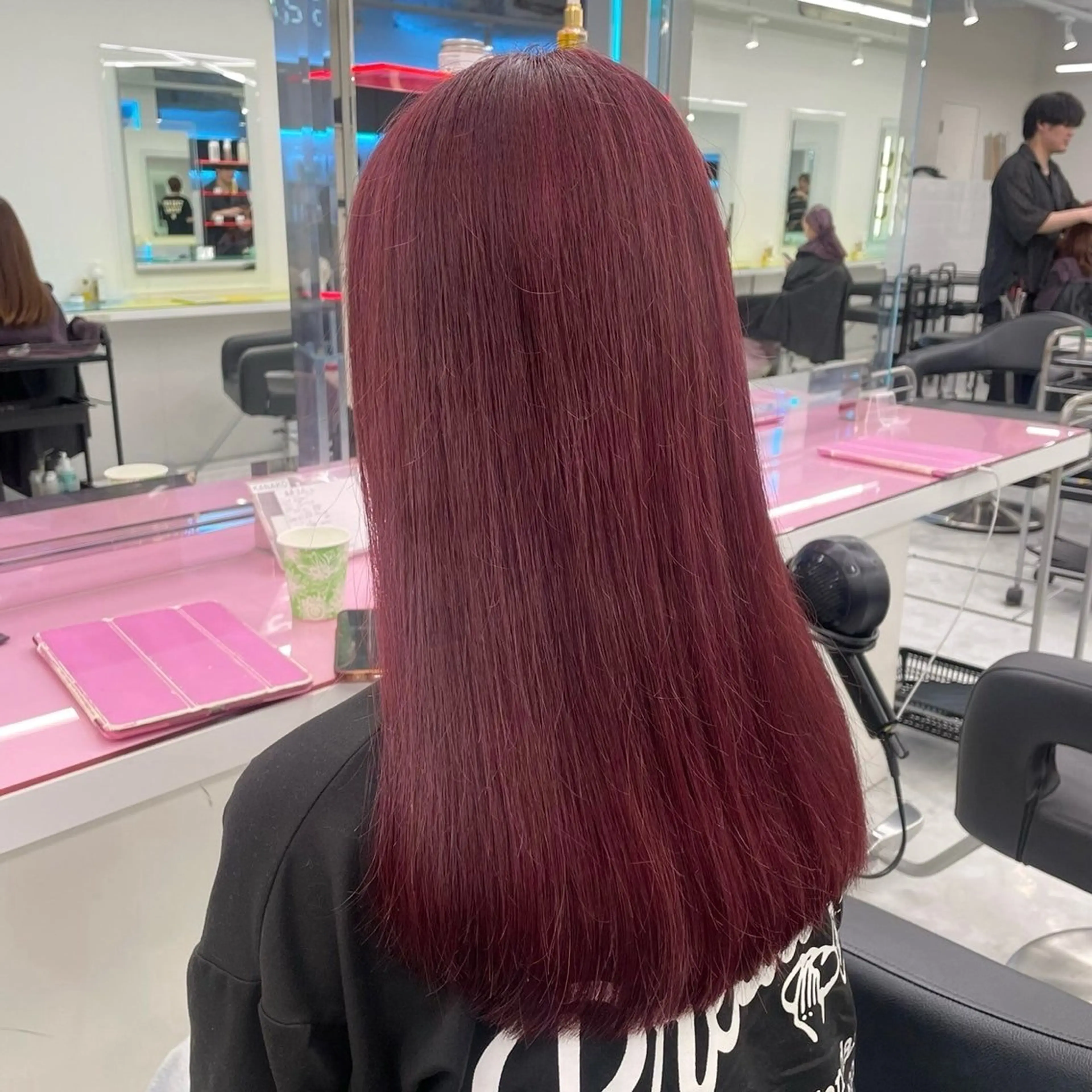 ロング カラー パーマ ヘアアレンジ メンズ キッズ メンズ韓国風 透明感カラー 髪質改善 韓国風ヘア レイヤーカット 🩶盛れ✖️韓国ヘア 🩶Himari🎀のヘアスタイル