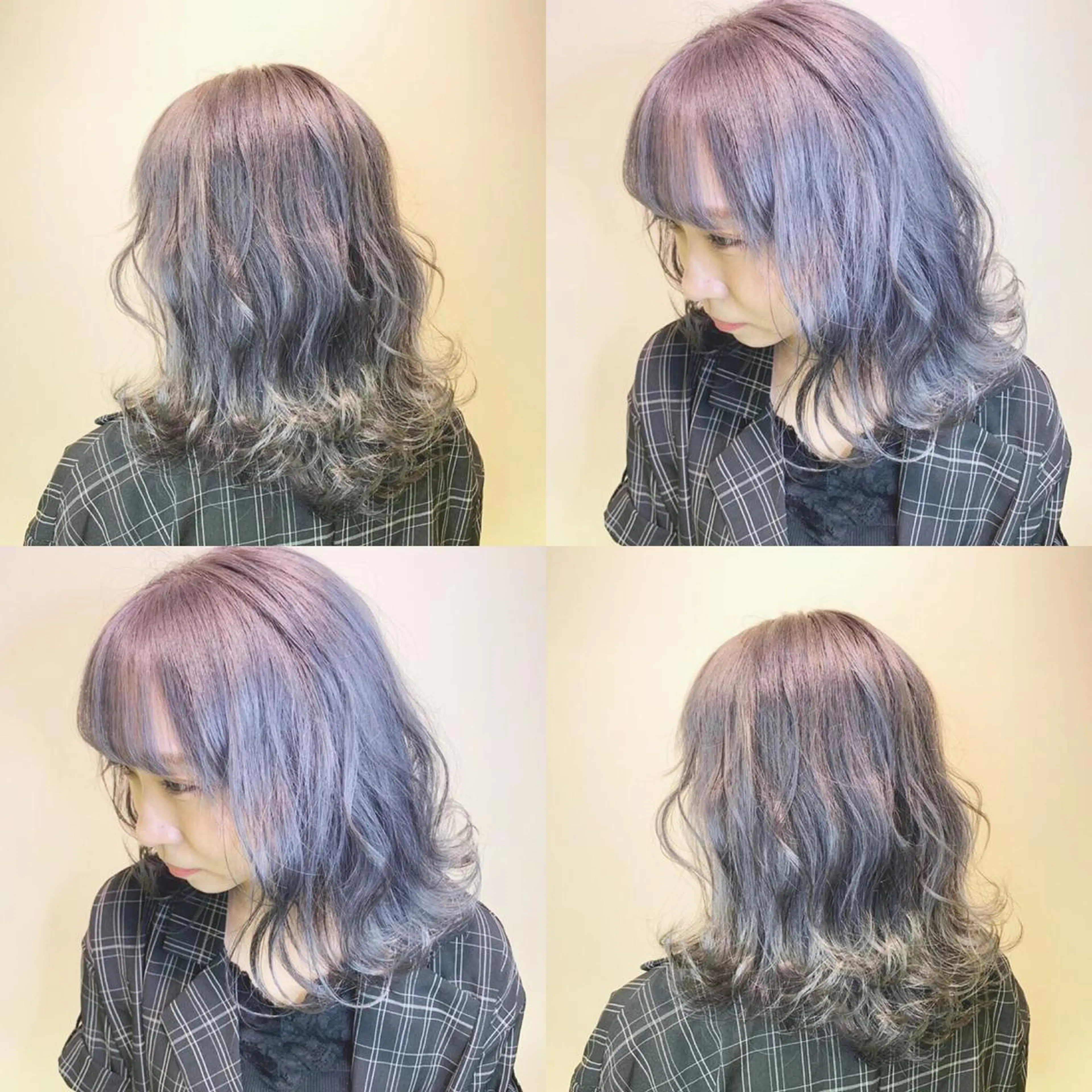 セミロング カラー グレージュ ハイトーンカラー 🌻Insta指名 NO.1🌻Shoのヘアスタイル