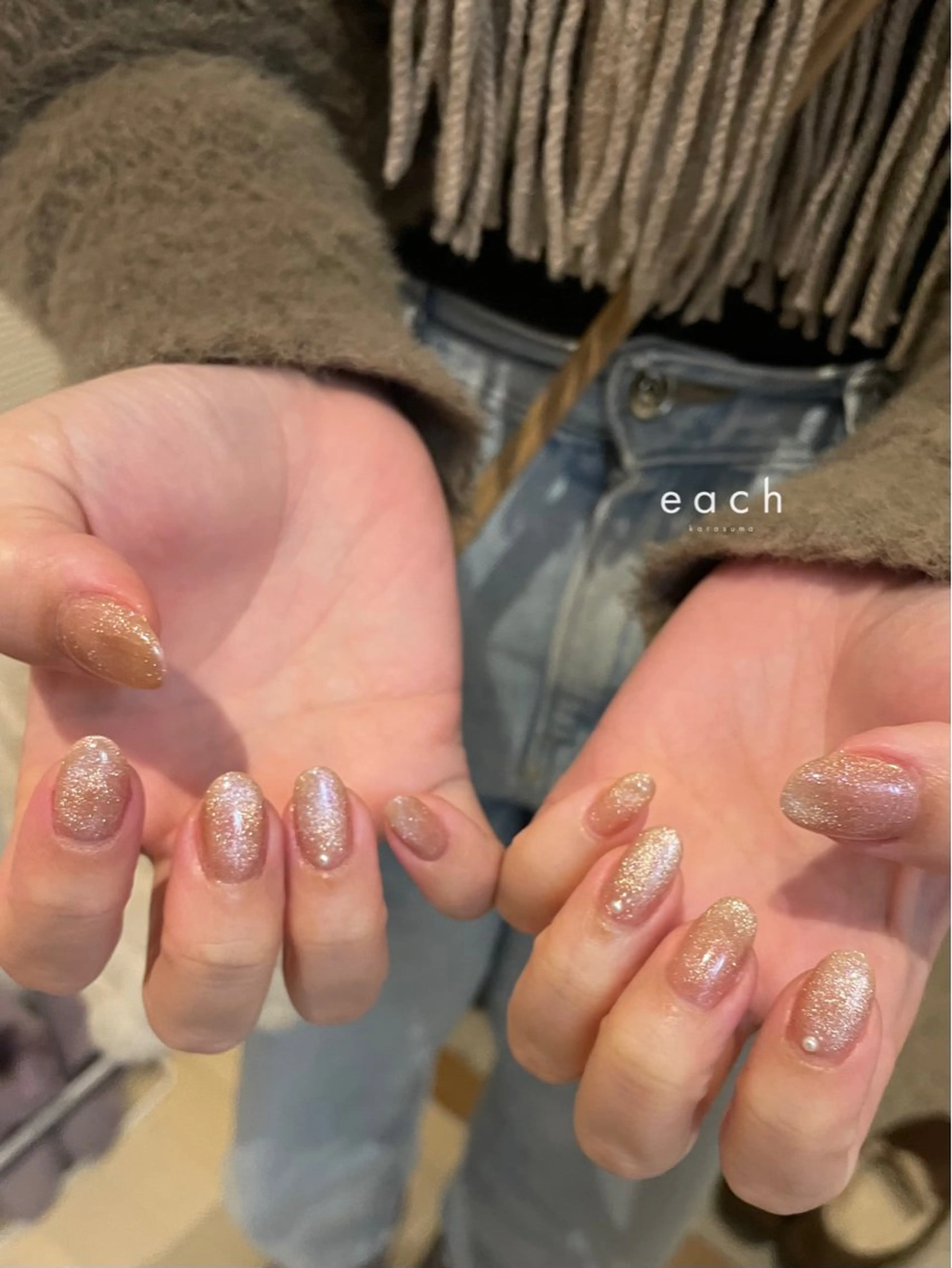 ネイル マグネットネイル ハンドネイル each lucaのネイルデザイン
