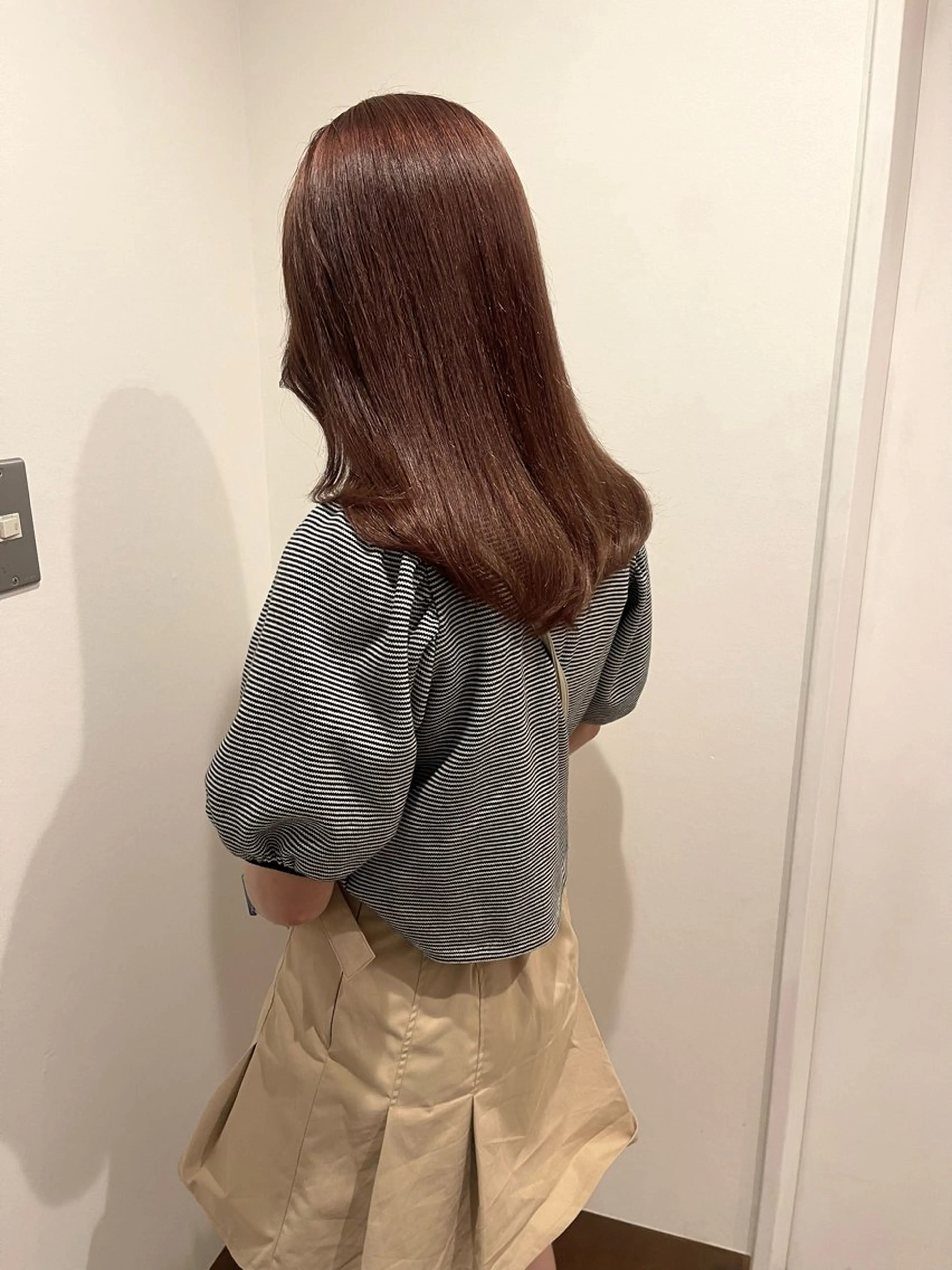カラー ブリーチ ブラウンカラー ピンクカラー 色落ちまで可愛く✨ モテカラー別所好葉のヘアスタイル