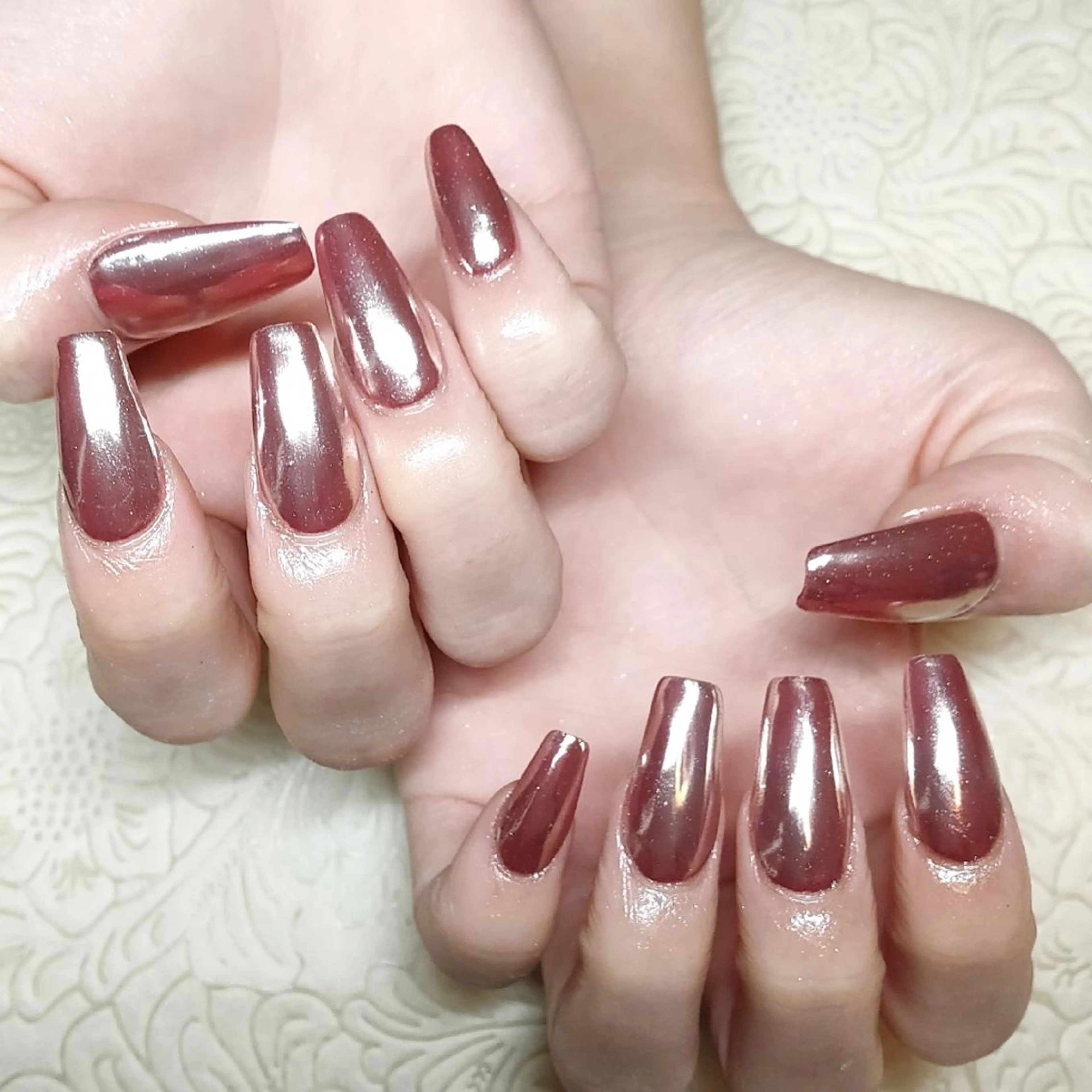 ネイル ミラーネイル ハンドネイル private nailsalonのネイルデザイン