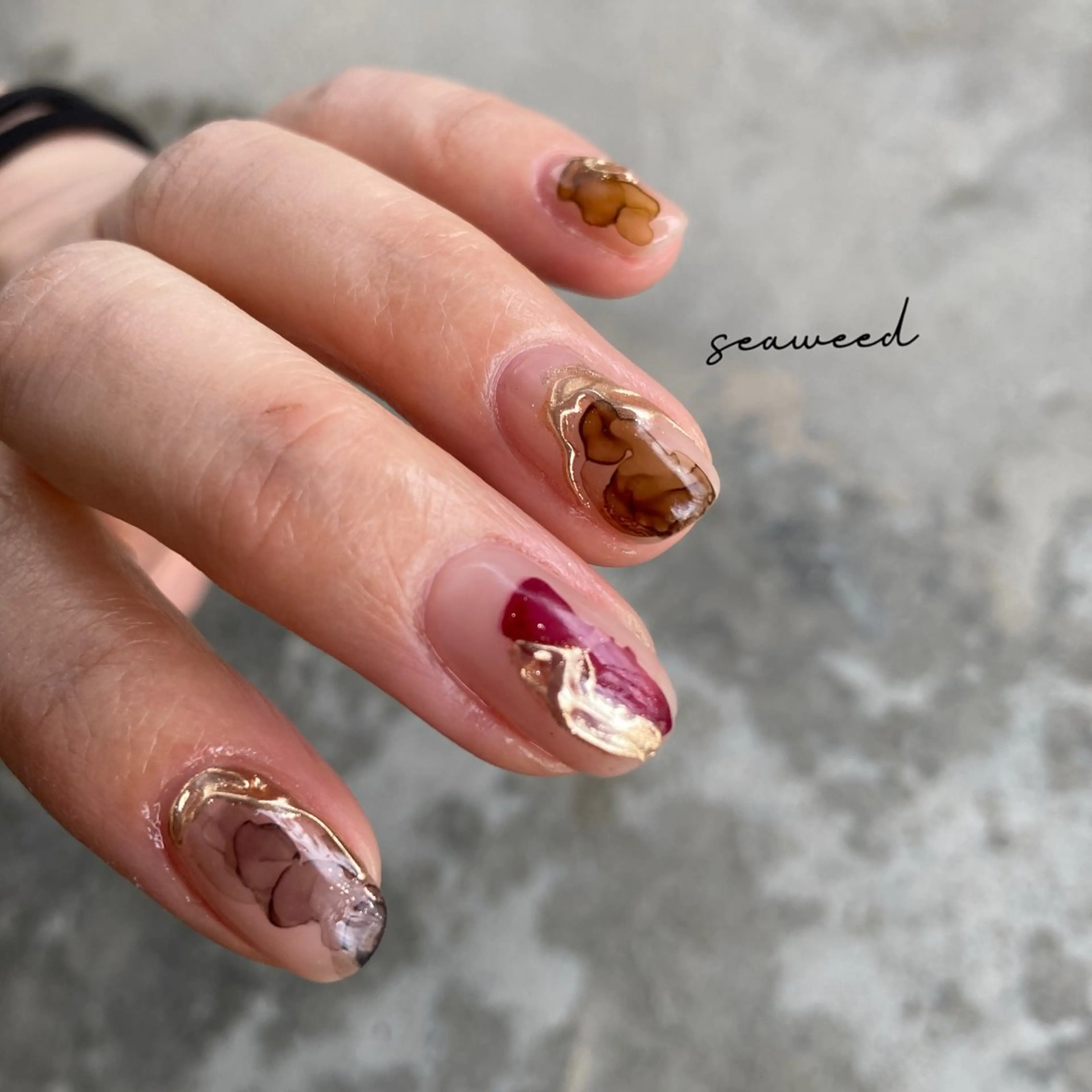 ネイル ハンドネイル seaweed nailのネイルデザイン