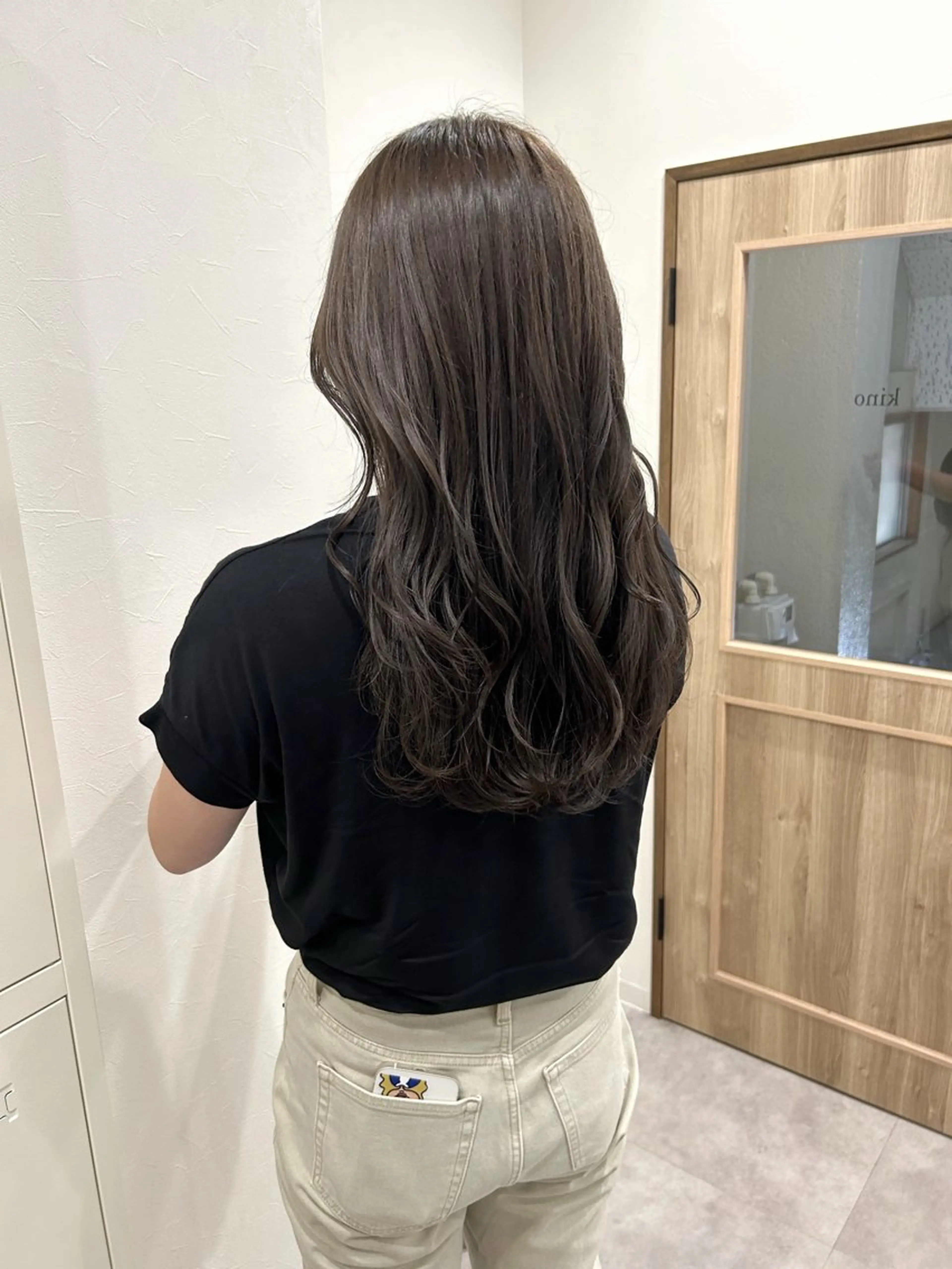 ロング カラー アッシュ アッシュグレー アッシュグレージュ バレイヤージュ ベージュカラー カット ヘアカラー トリートメント ボブ/ハイトーン 立川loose 下田のヘアスタイル