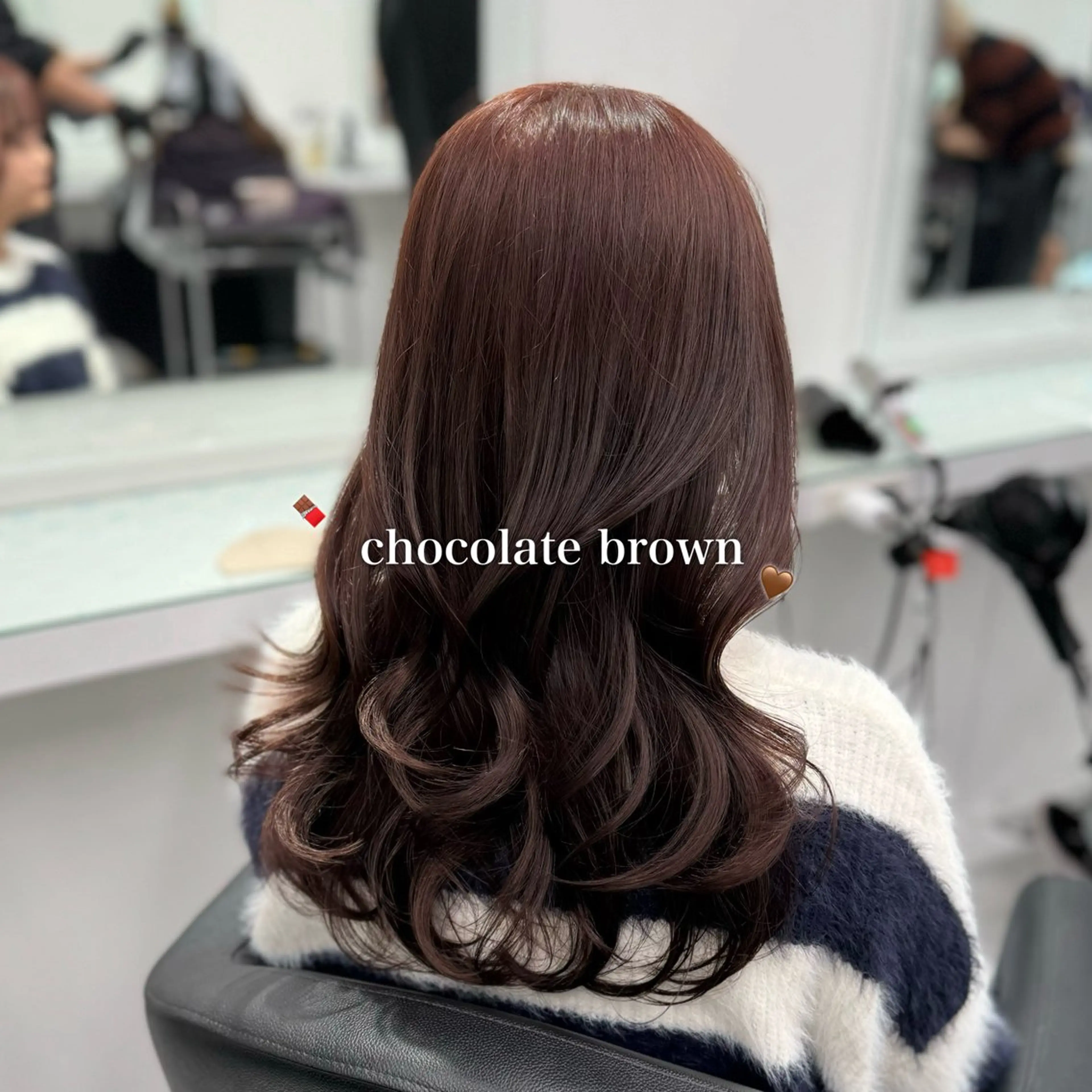 ロング カラー ヘアカラー トリートメント 韓国っぽ♡寒色/暗髪 🫧MOEKA🦋のヘアスタイル