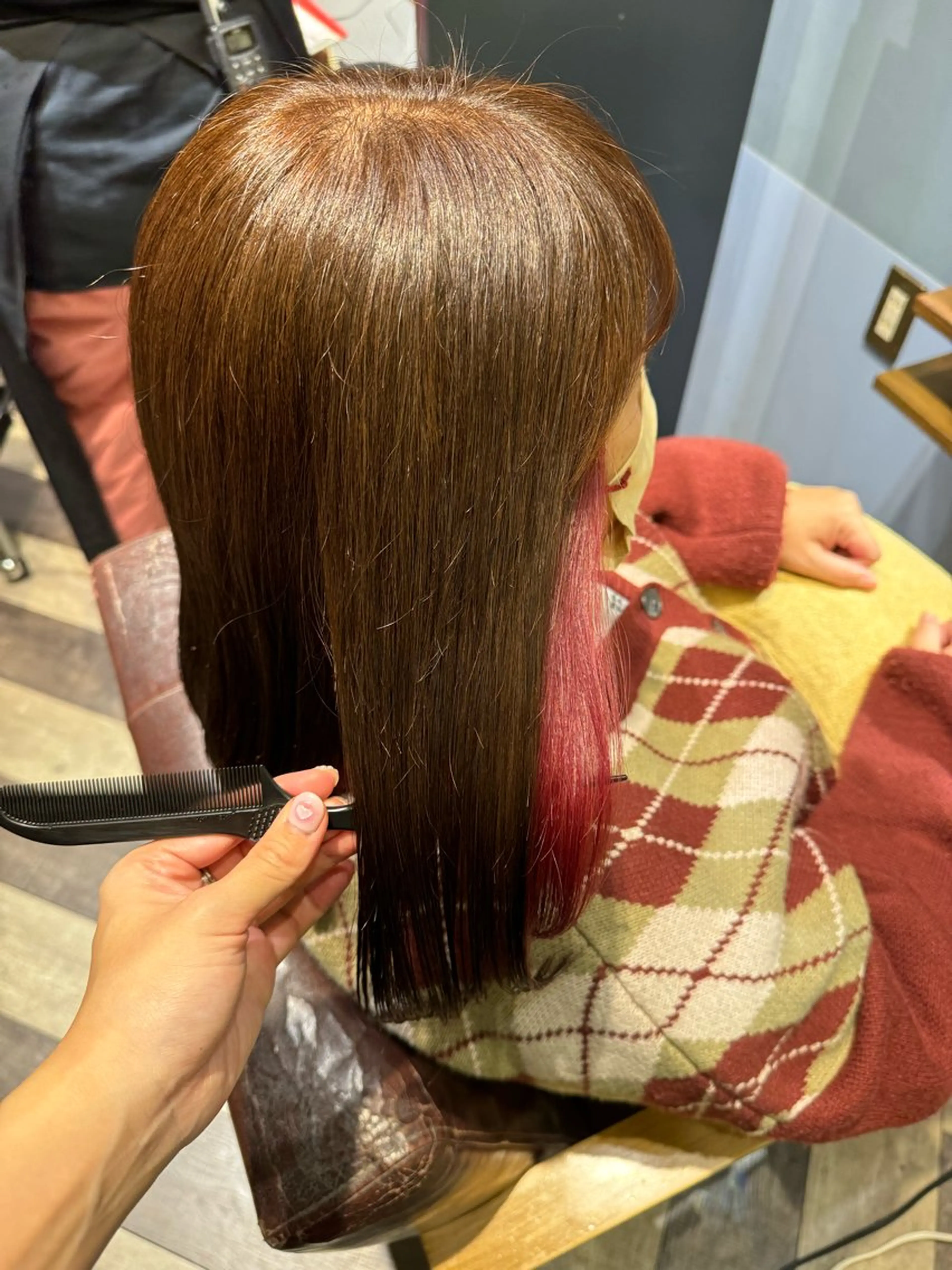 ミディアム ヘアカラー echelle所属・るな/echelle 【カットモデル募集】のヘアスタイル
