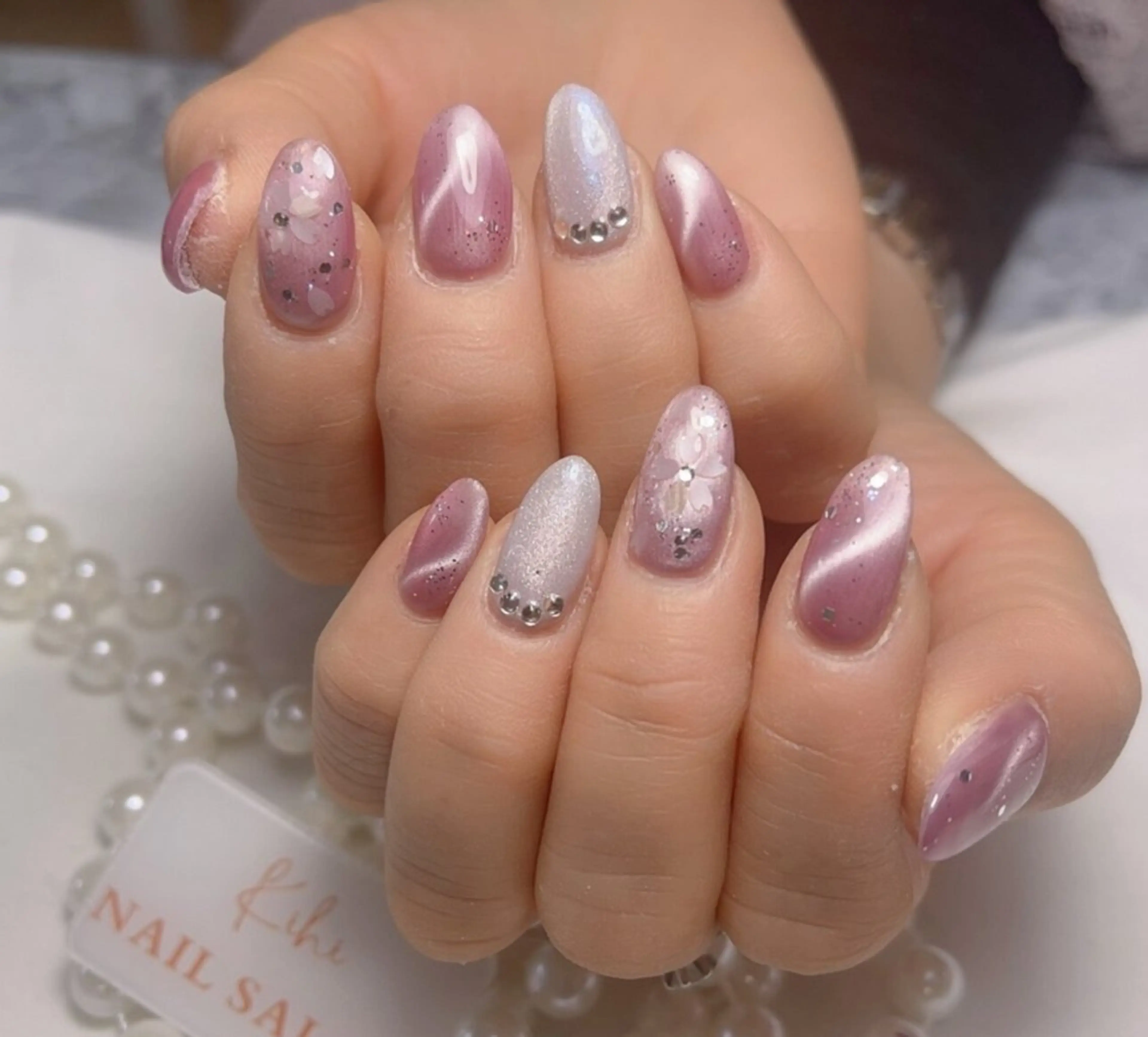 ネイル アートネイル フレンチネイル ジェルネイル グラデーション 韓国ネイル 村中 ハナのネイルデザイン