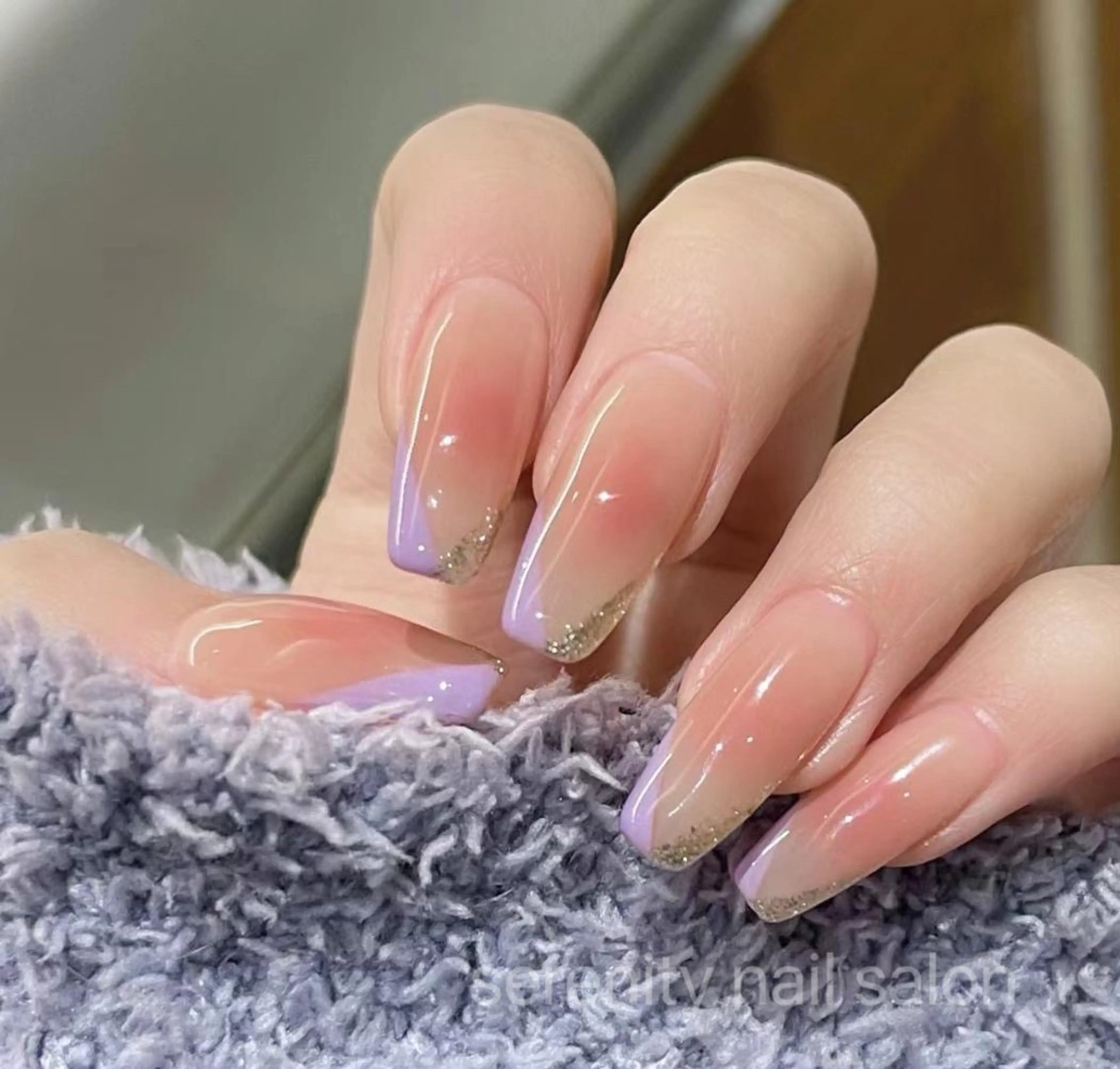 ネイル ハンドネイル ハンドケア ✨Serenity ワンホンネイルのネイルデザイン
