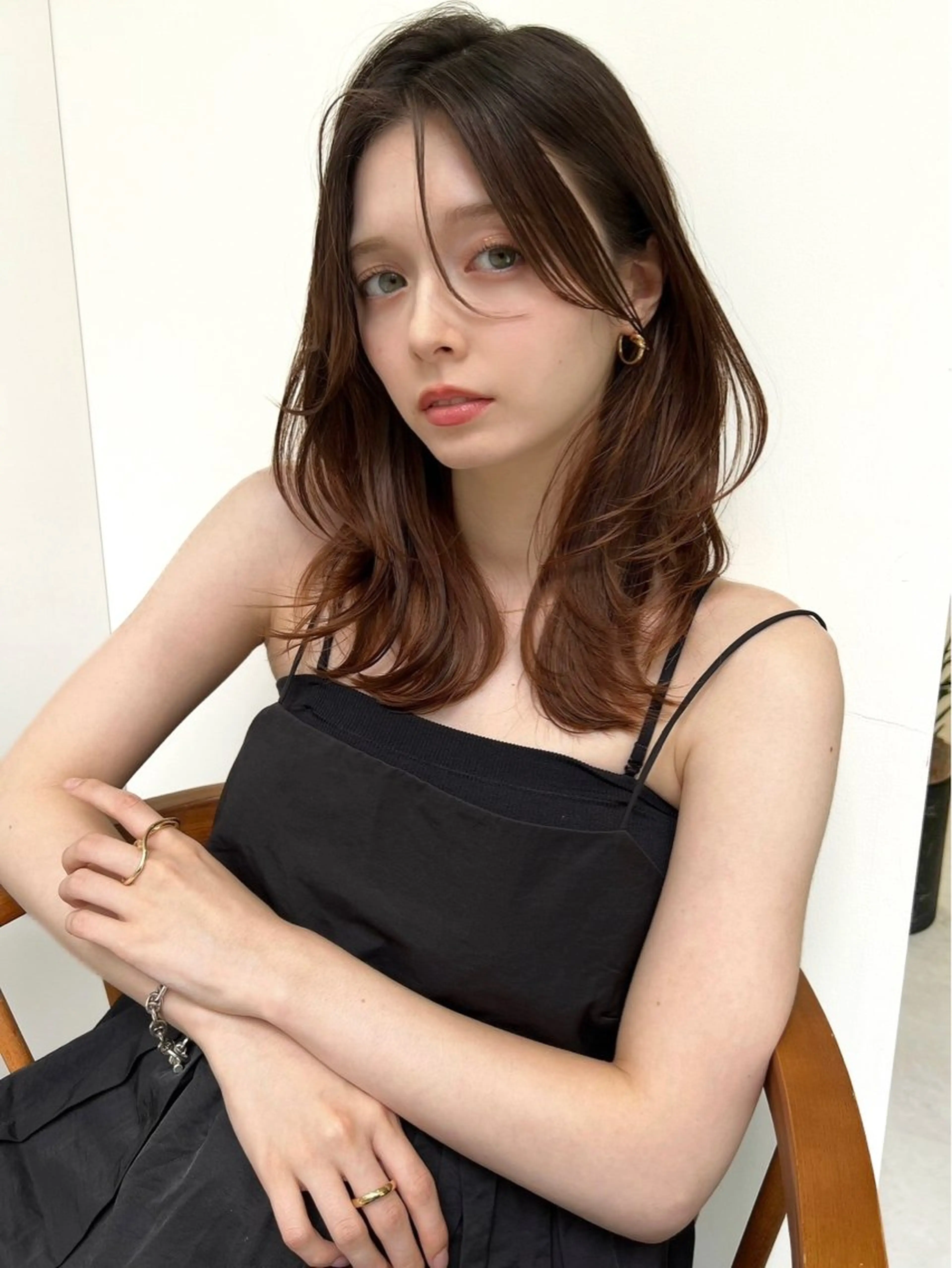 ロング 美人レイヤーカット 後藤健一のヘアスタイル