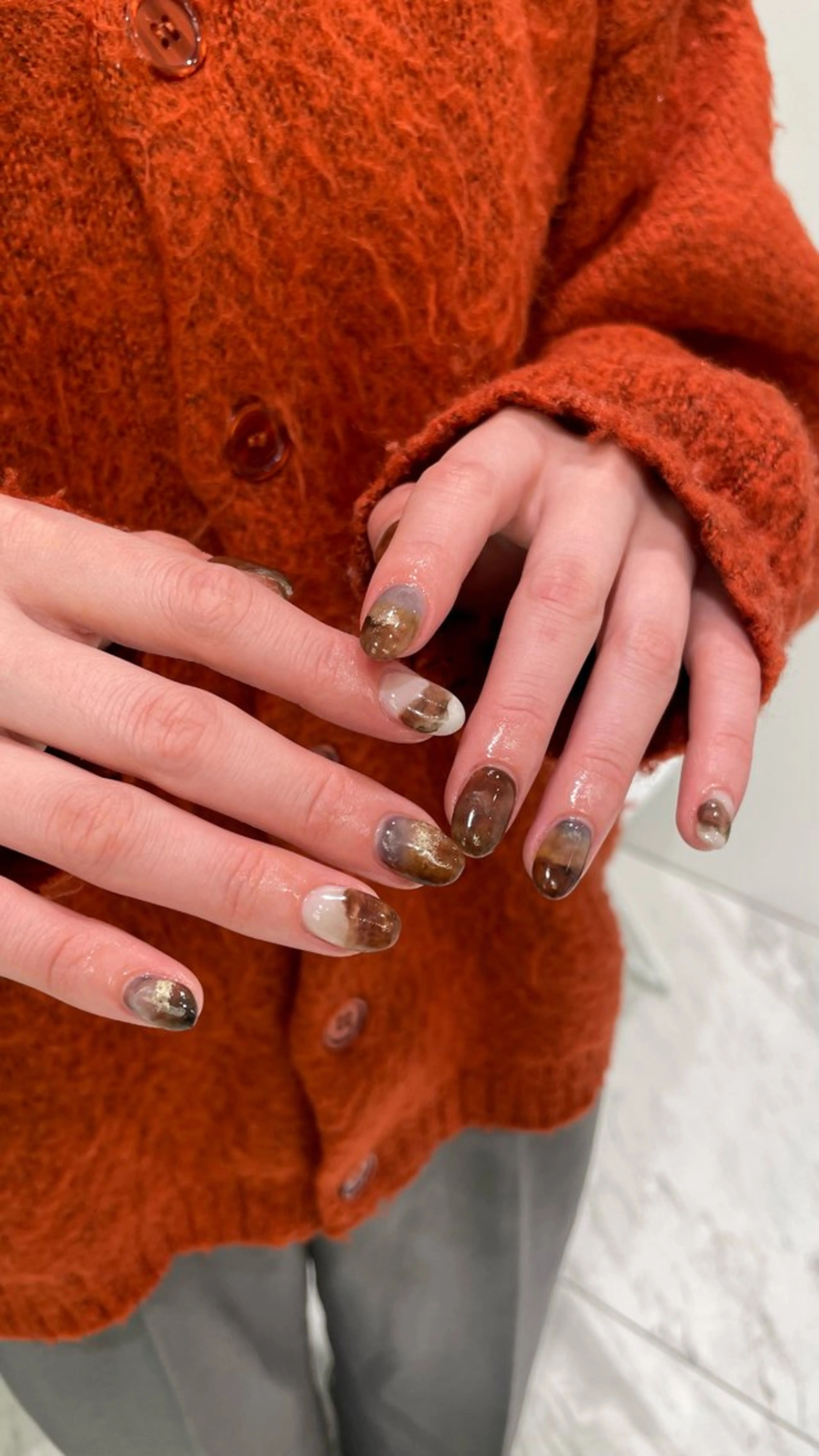 ネイル ハンドネイル 【淡色color/ nail】maikoのネイルデザイン