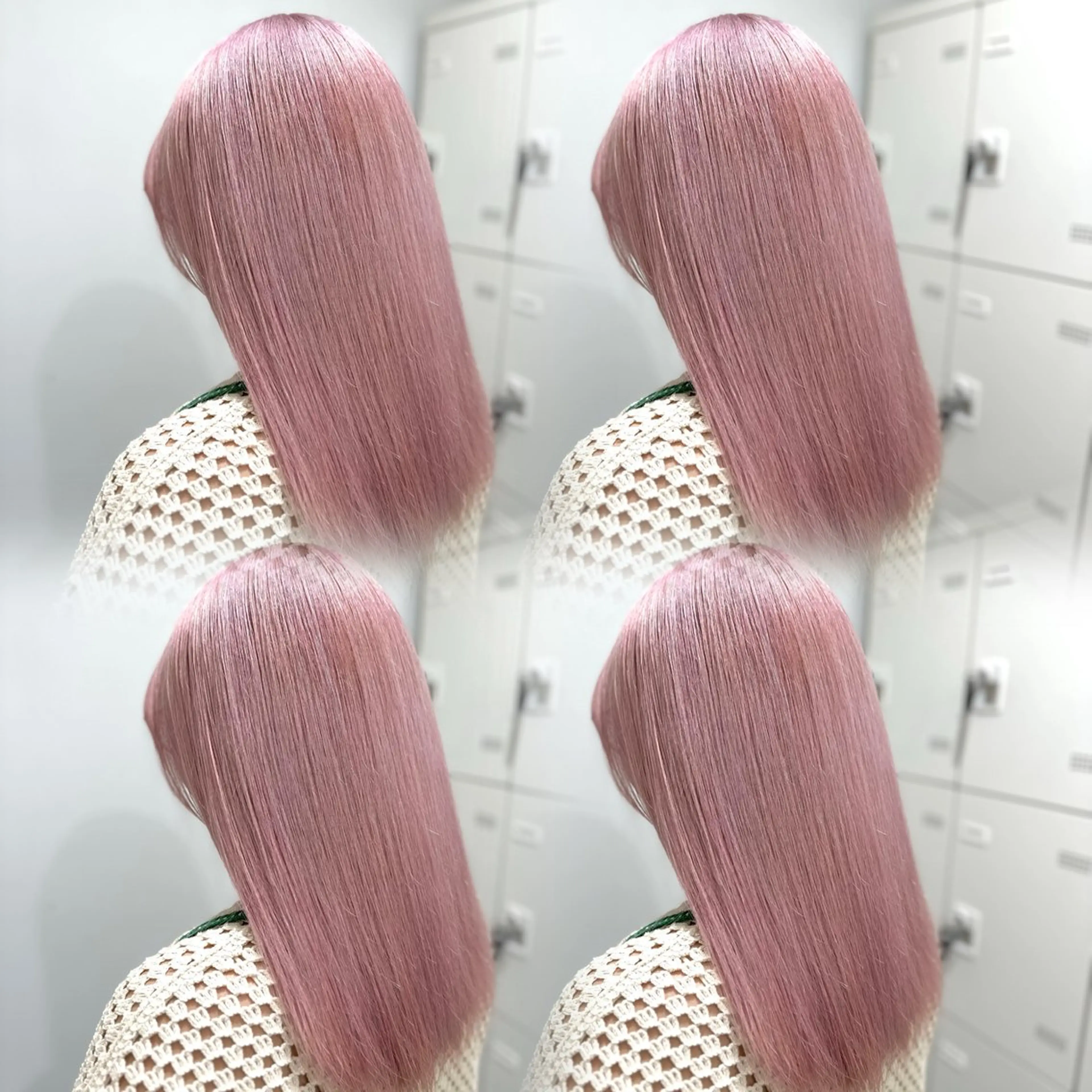 セミロング カラー 🤍横浜ブリーチ /レイヤーカット🤍のヘアスタイル