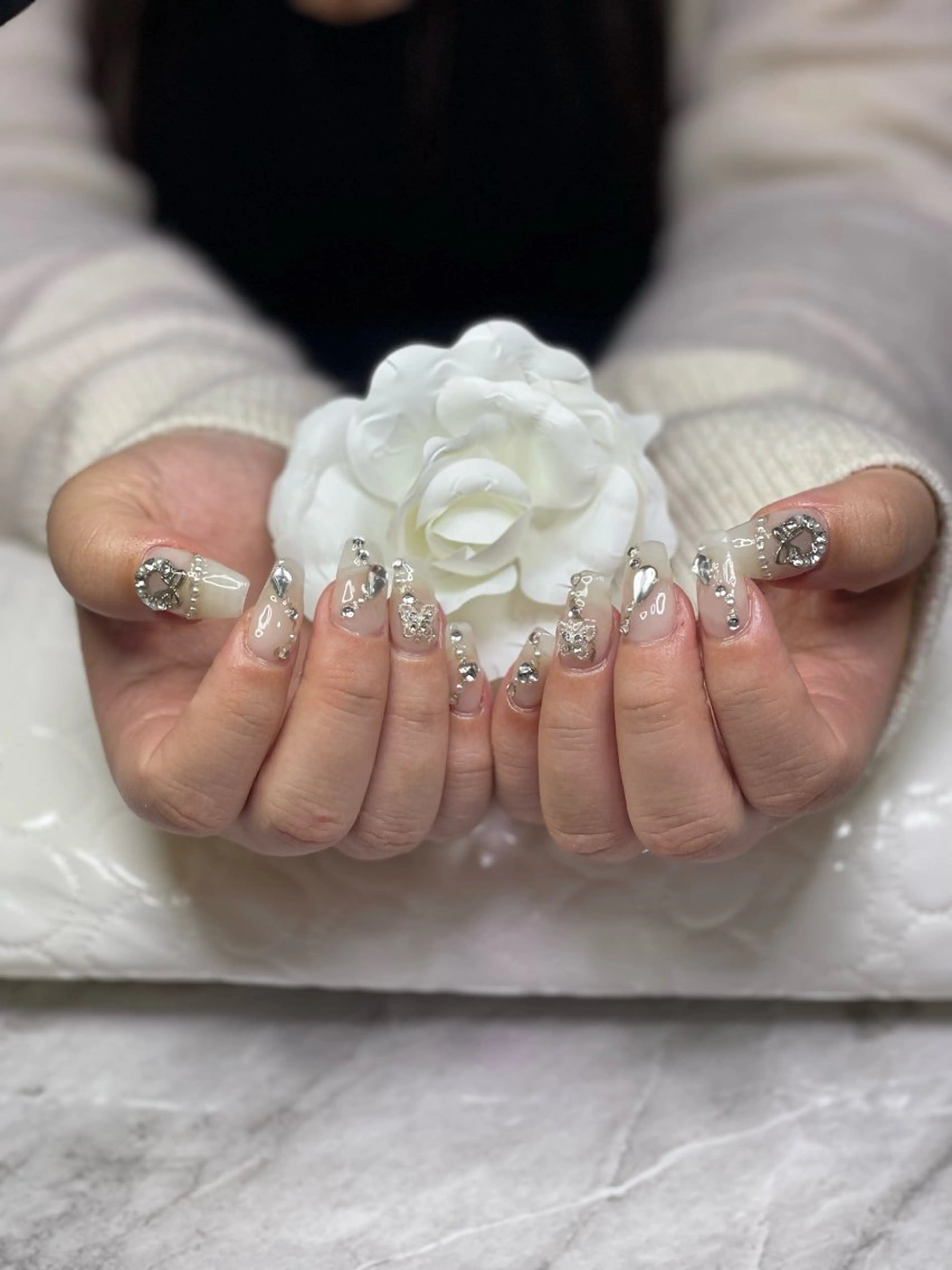 ネイル 長さ出し RUARI RISAのネイルデザイン