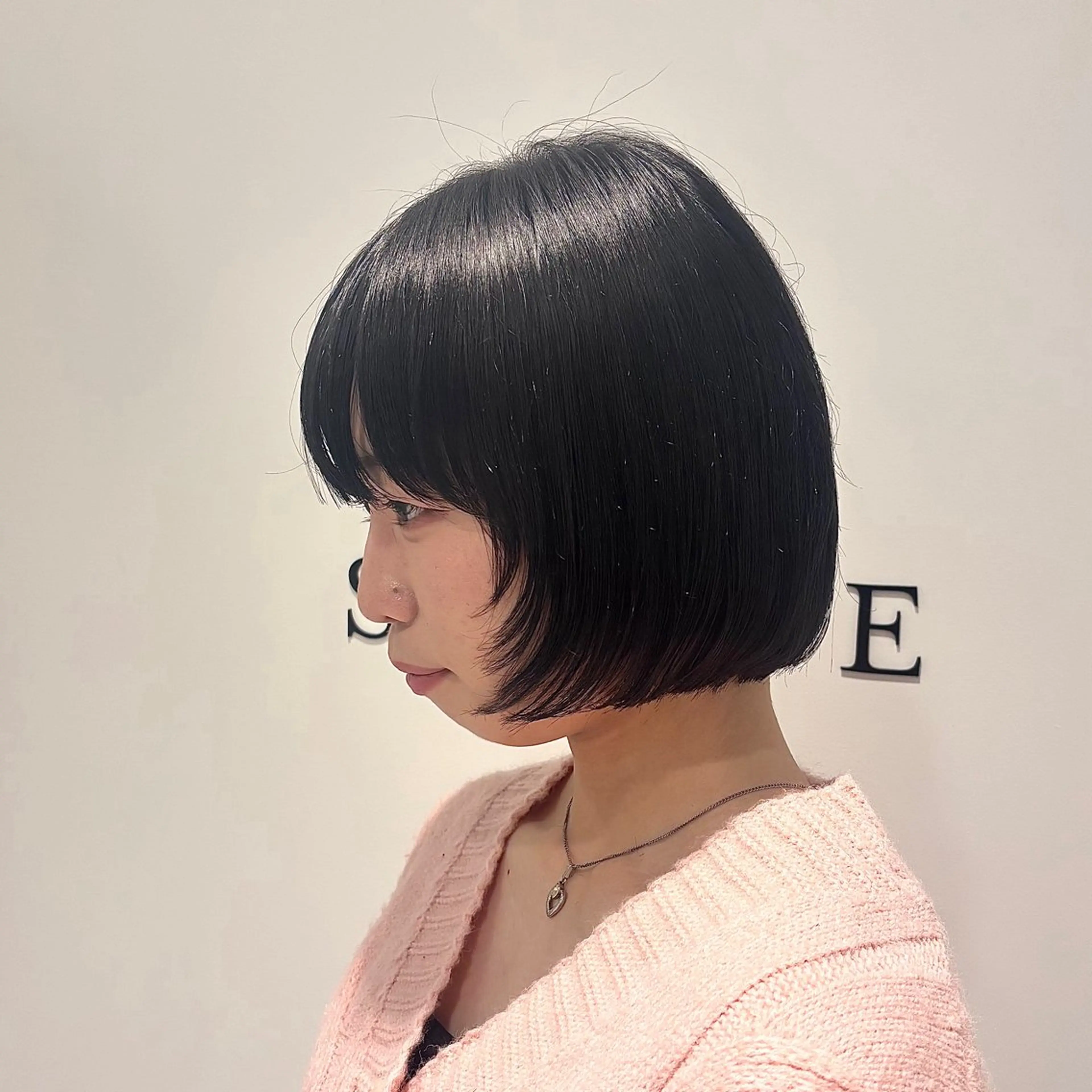 ショート ボブレイヤー ボブ 顔周りカット レイヤーカット 小顔カット カット 艶カラー/アレンジ 💟すなおのヘアスタイル