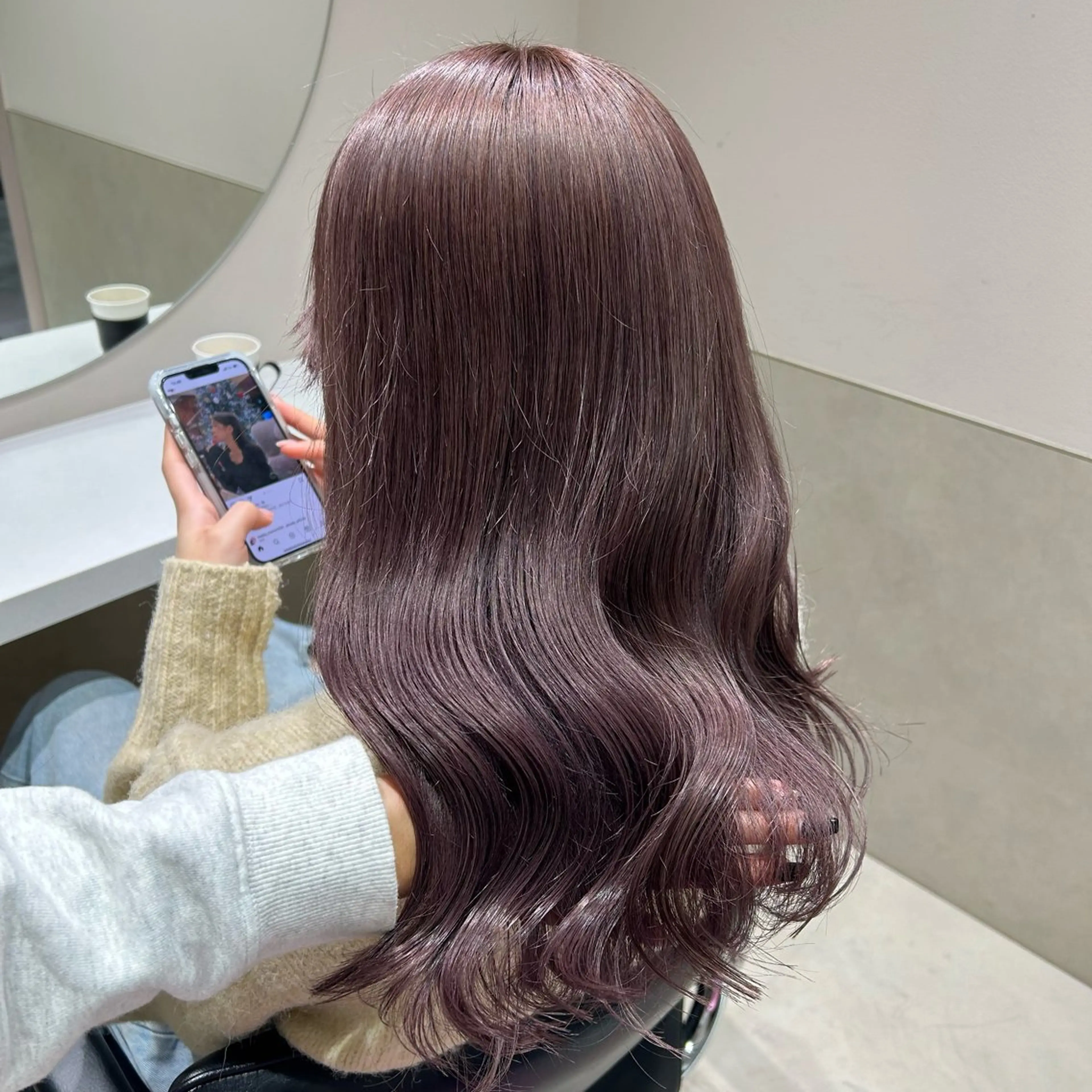 セミロング カラー ヘアアレンジ ヘアカラー トリートメント GOTODAY shair salon 横浜mare店所属・透明感抜群カラー mai🍑♡のヘアスタイル