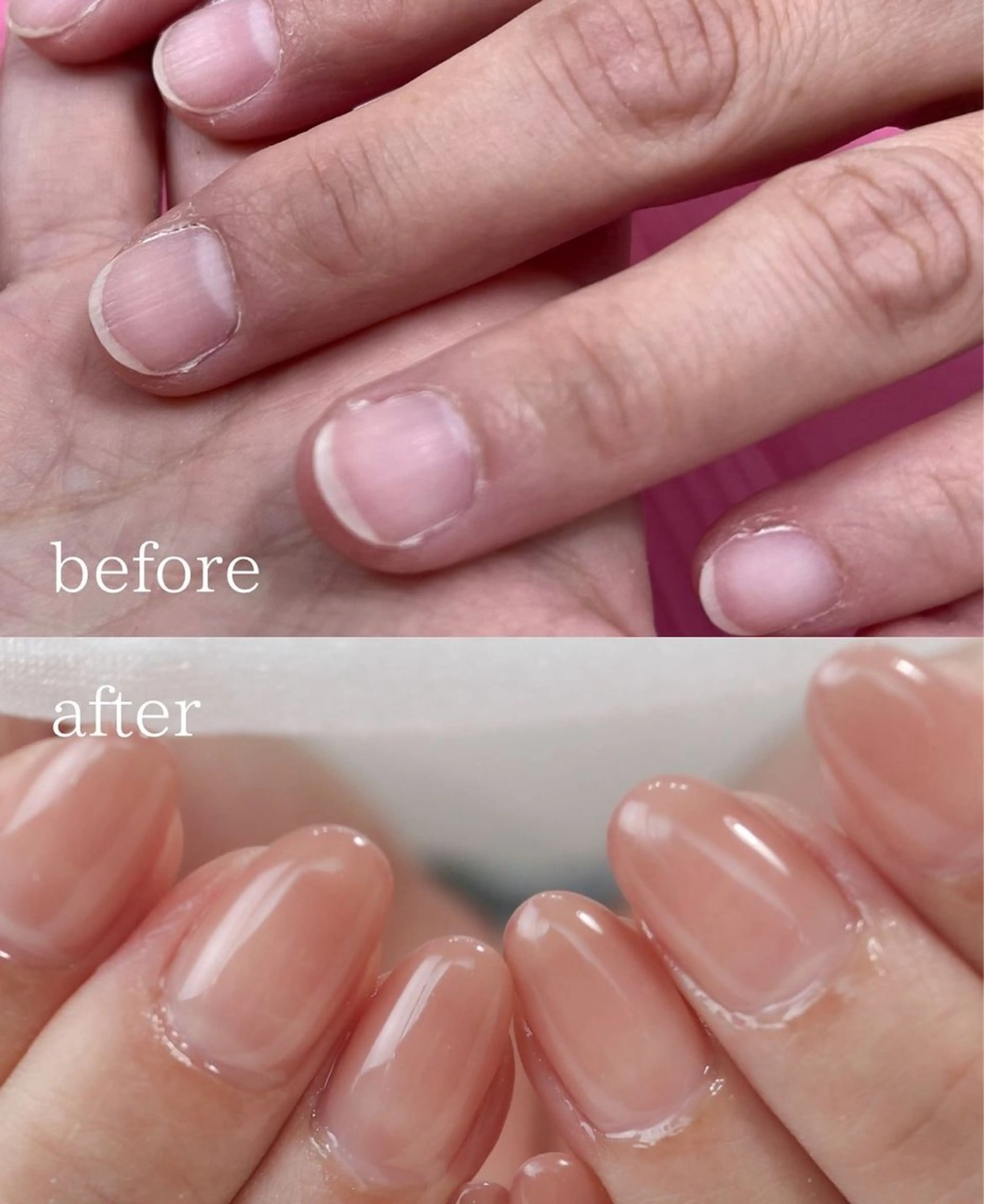 ネイル ピンク ハンドネイル ハンドケア tamu nail 　金町のネイルデザイン