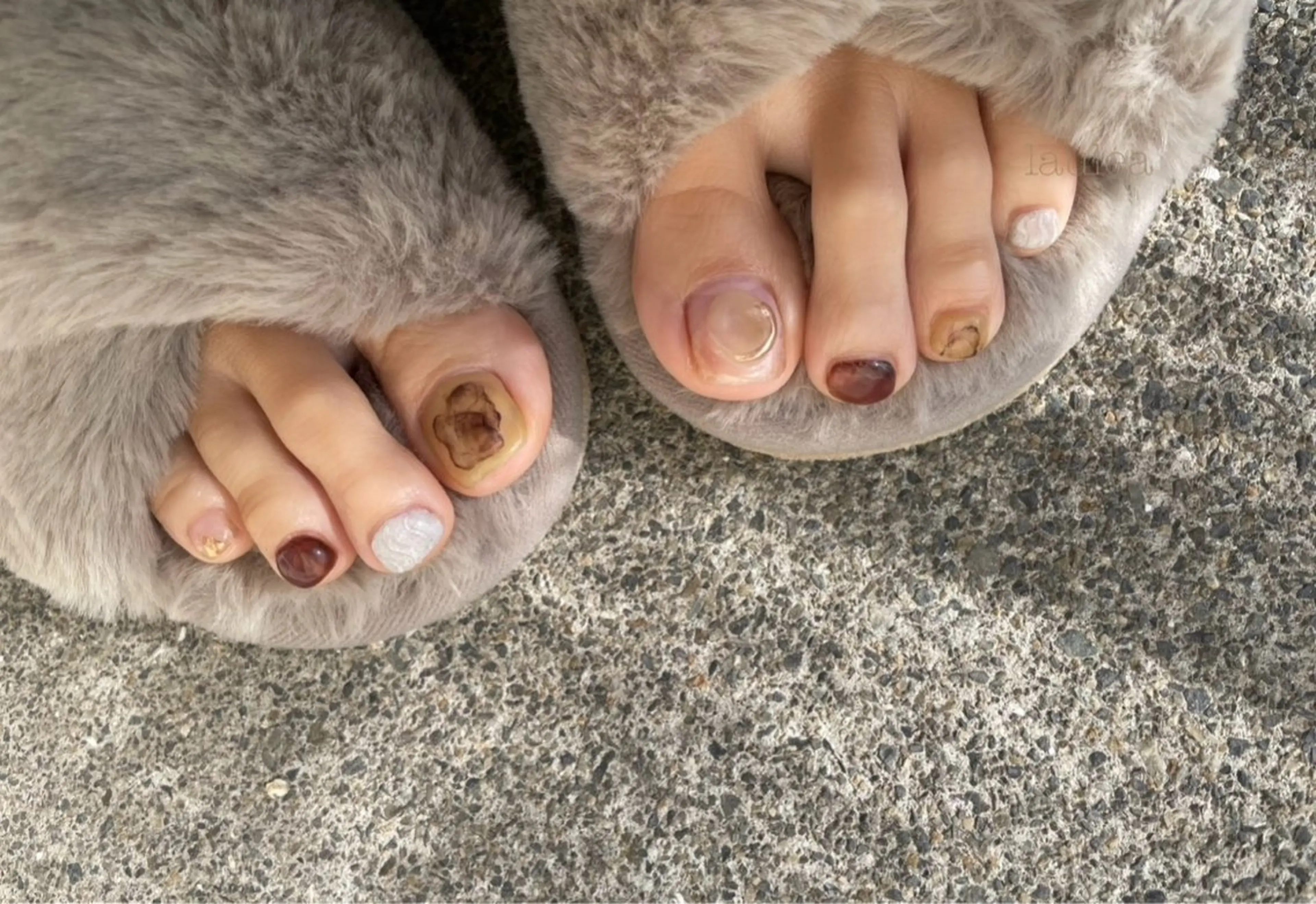 ショート フットネイル nagase yumiのネイルデザイン