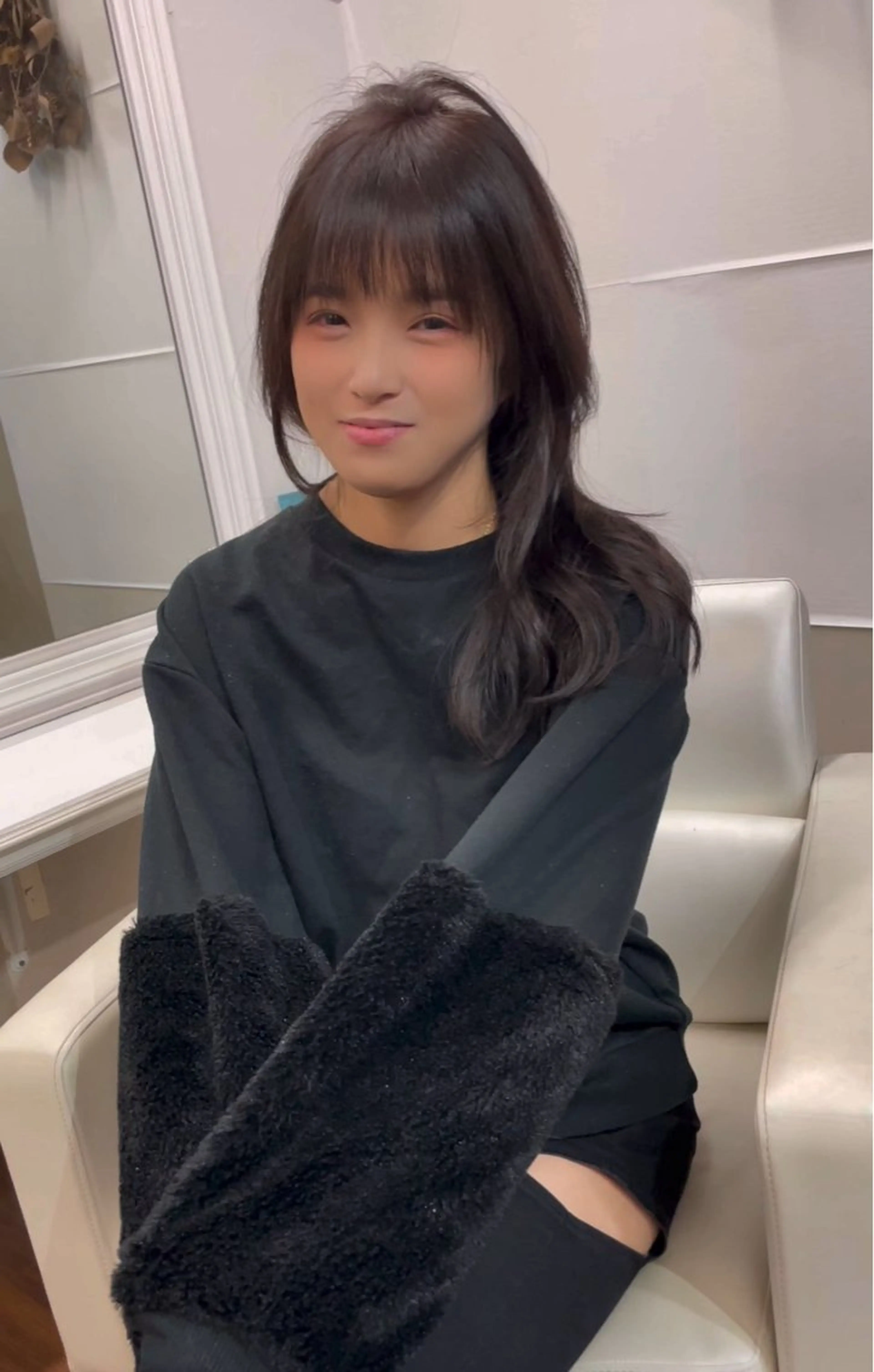 セミロング パーマ セミロングパーマ 韓国風ヘア カット パーマ トリートメント TMJ所属・バズる韓国ヘア 🇰🇷溝邊　拓麿のヘアスタイル