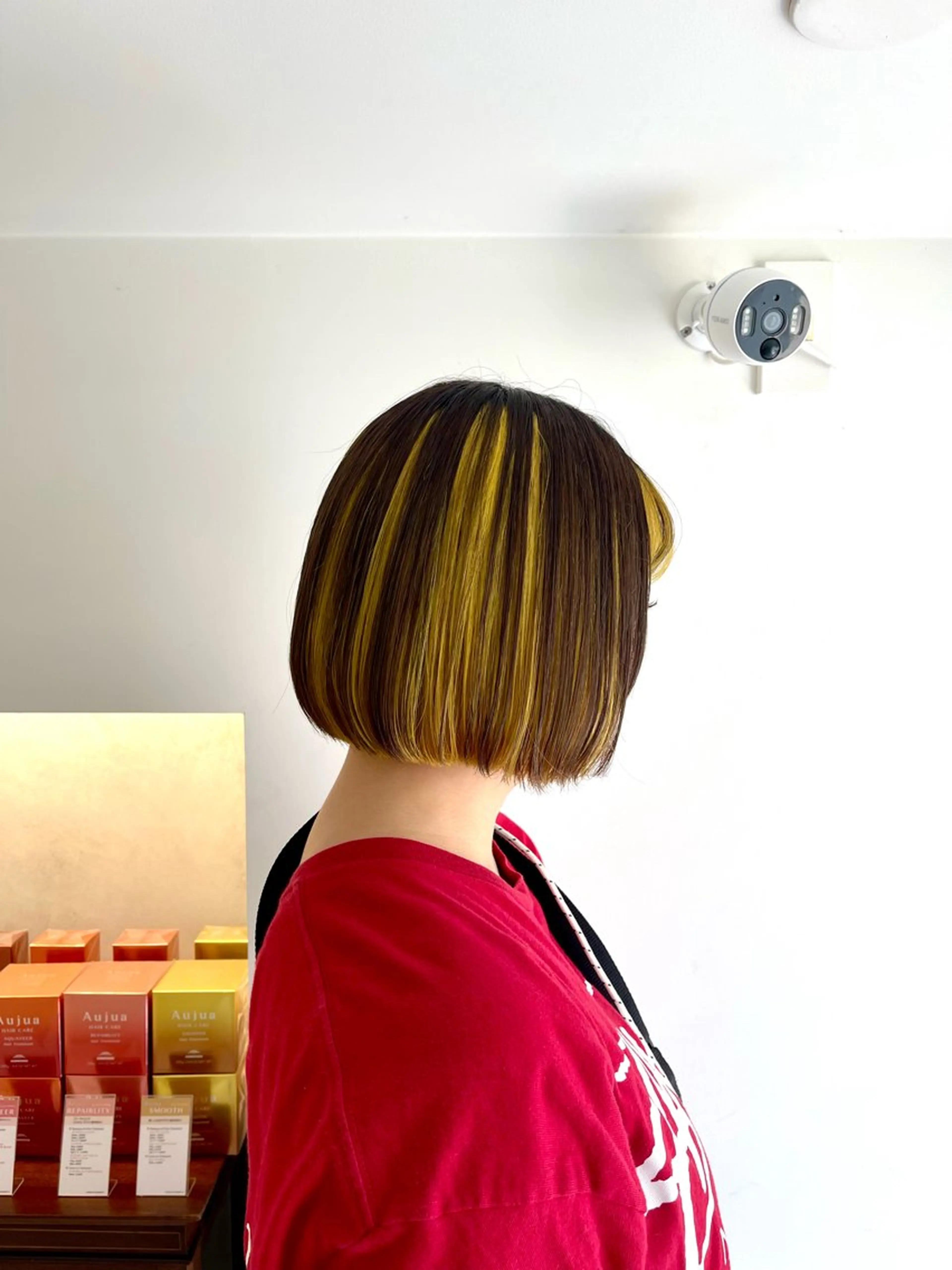 カラー ブリーチ イエローカラー あゆみ /sopiのヘアスタイル