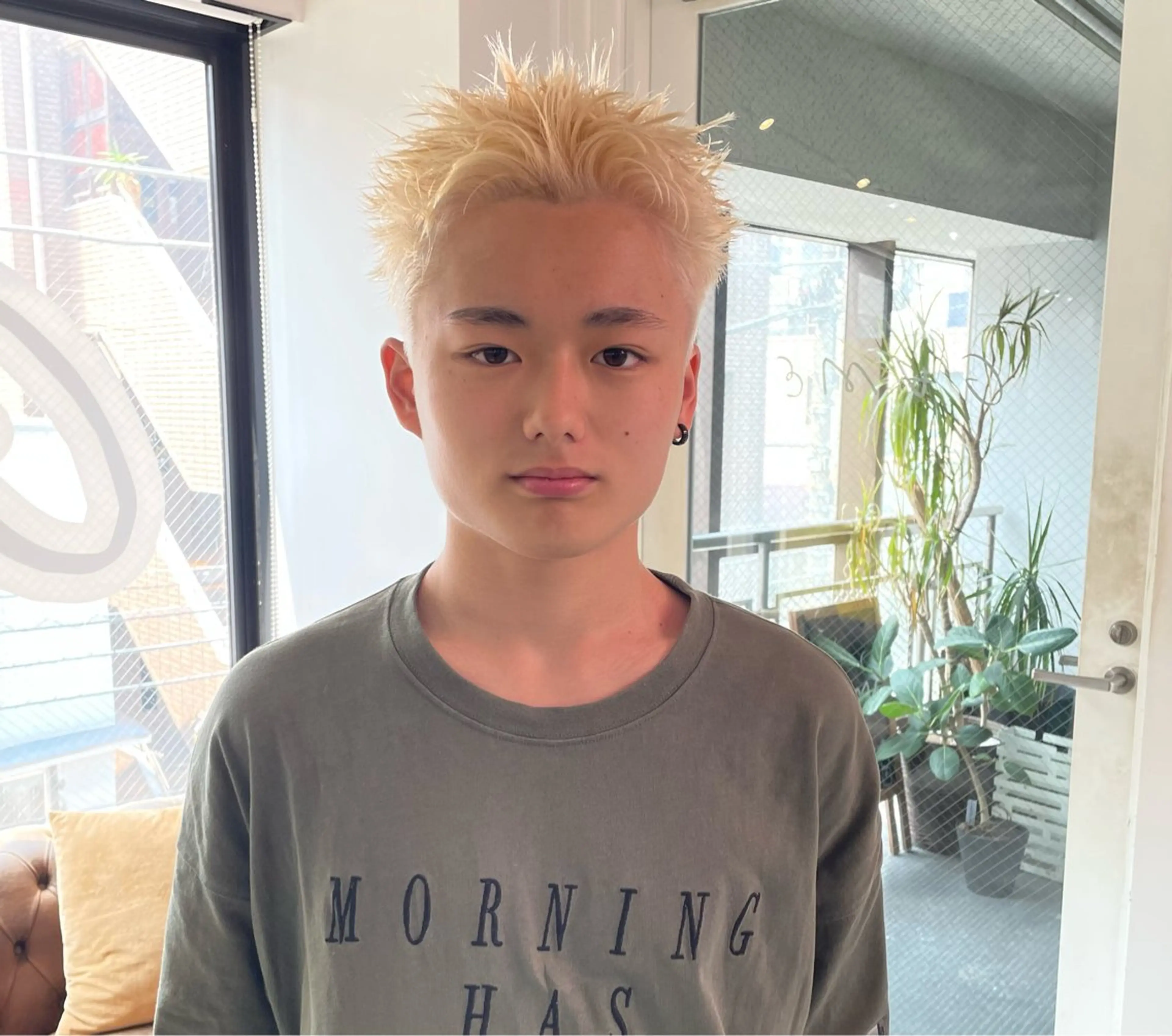 ショート カラー メンズ カット ヘアカラー 《メンズ支持NO.1 ×艶ブラウン》ソウタのヘアスタイル