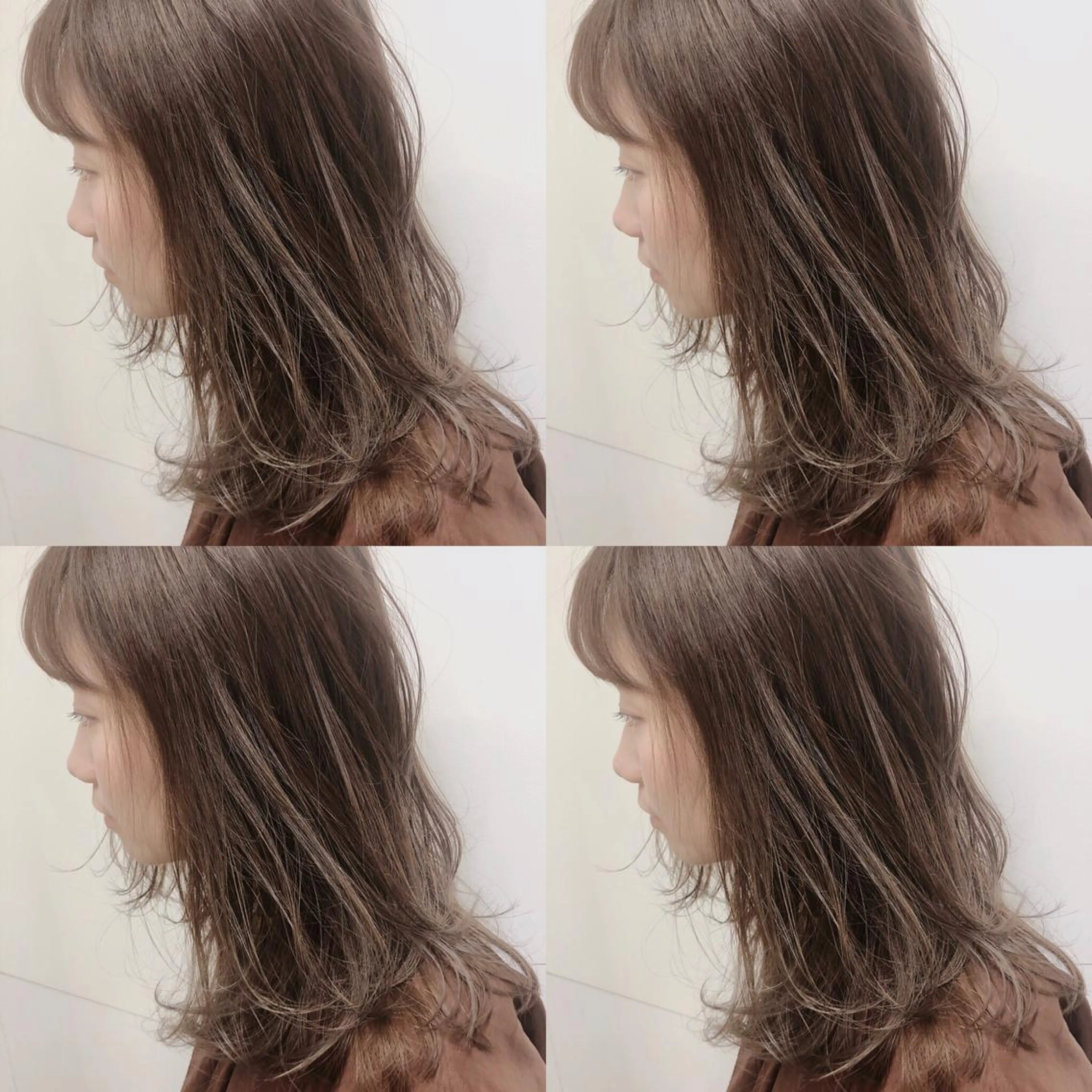 ミディアム レイヤーカット ヘアカラー トリートメント ブリーチ👩‍🦳/ ‪✂︎MANAMIのヘアスタイル