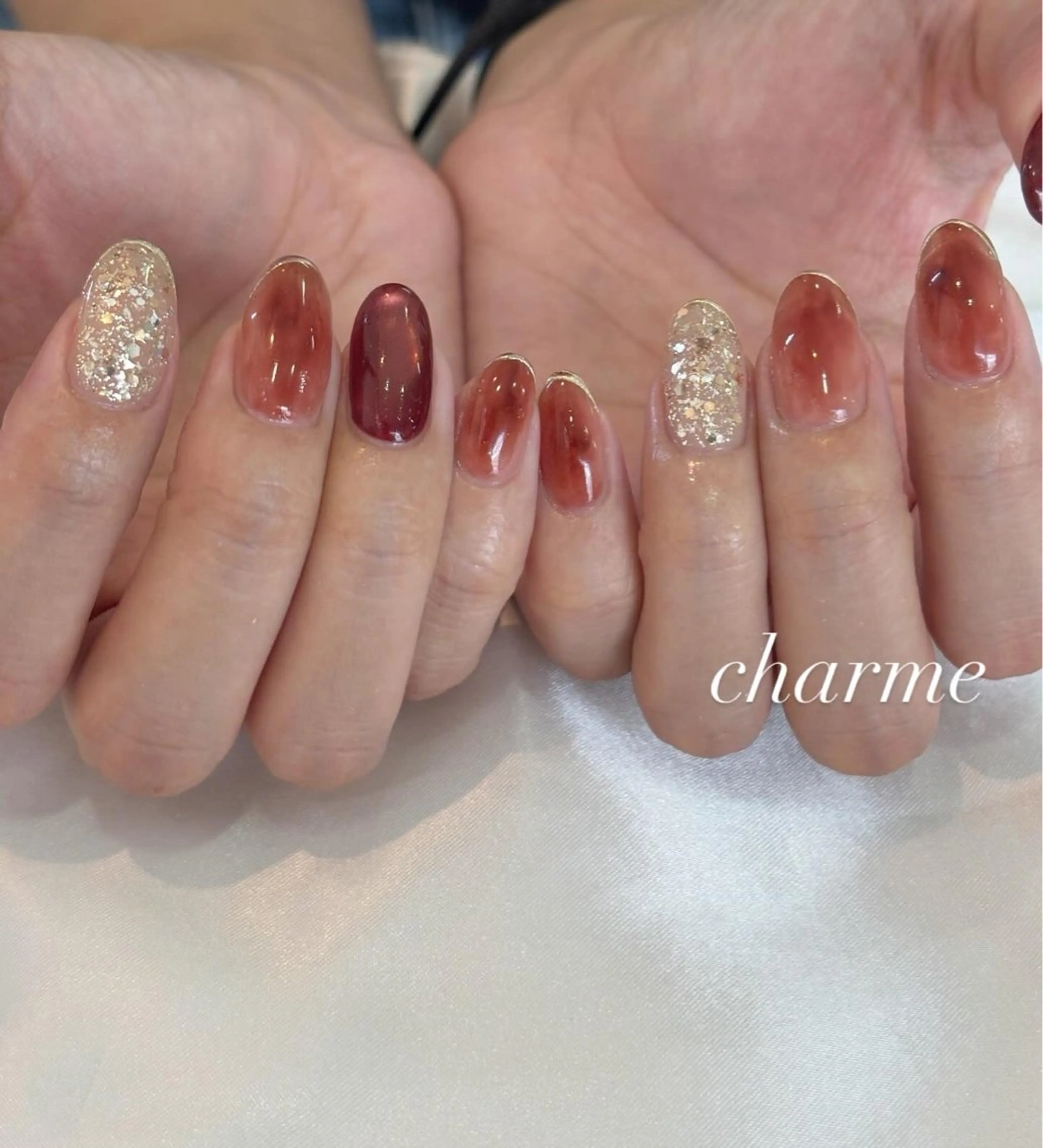 ネイル ニュアンスネイル ハンドネイル charme nailのネイルデザイン