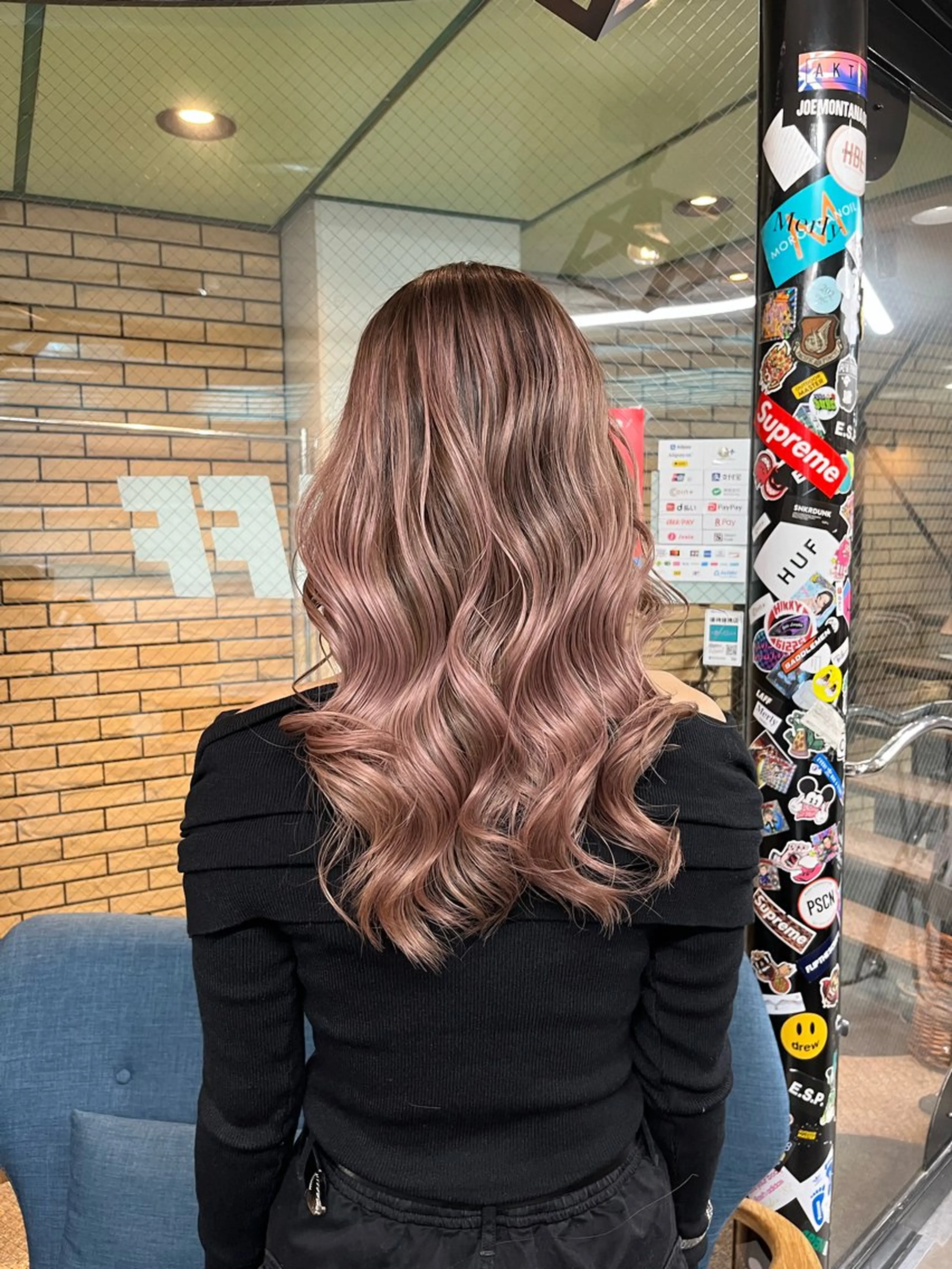 セミロング カラー LAFF きよののヘアスタイル