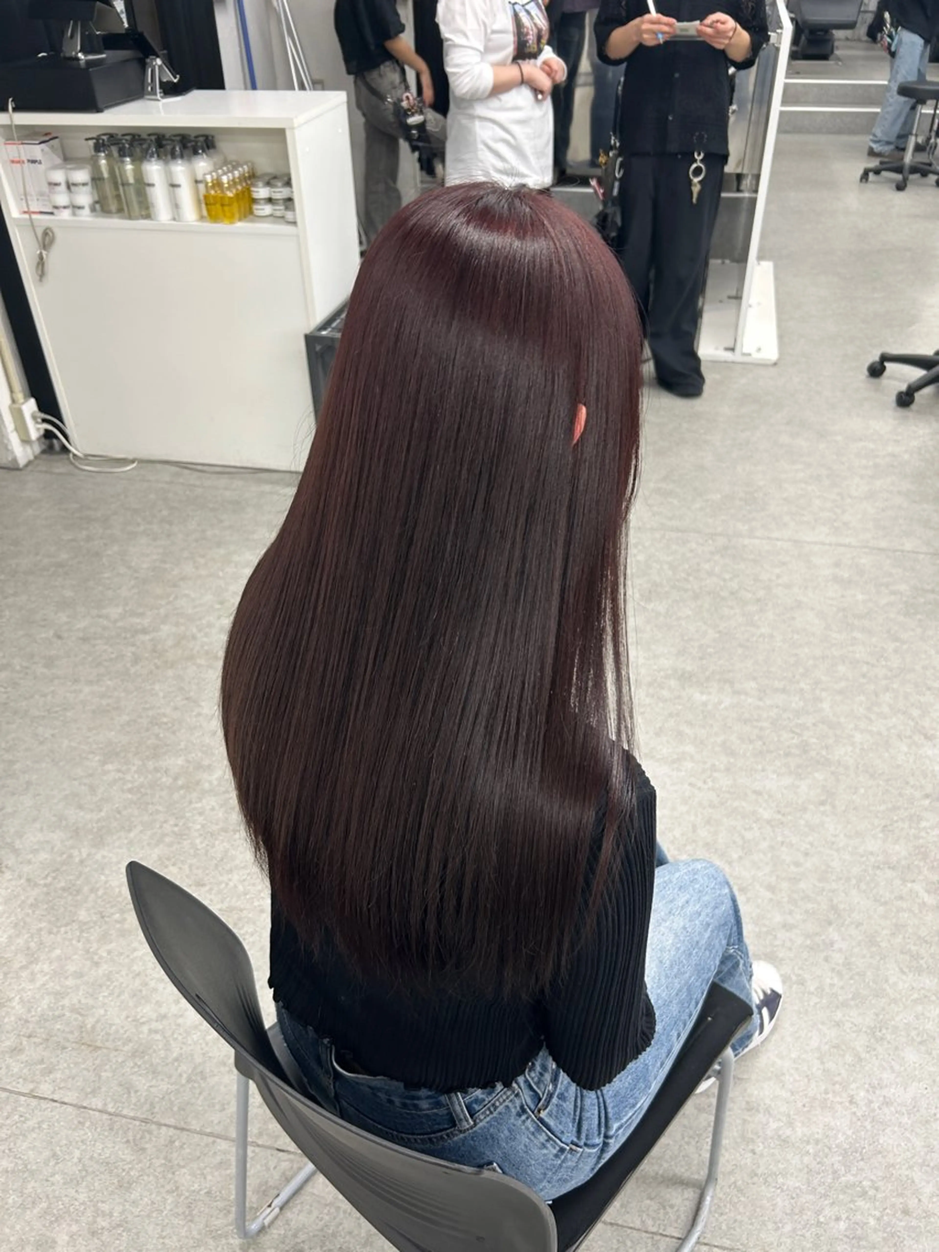 ロング カラー ヘアカラー トリートメント 海外風ブリーチなし 🫒Rion🫒🩶のヘアスタイル
