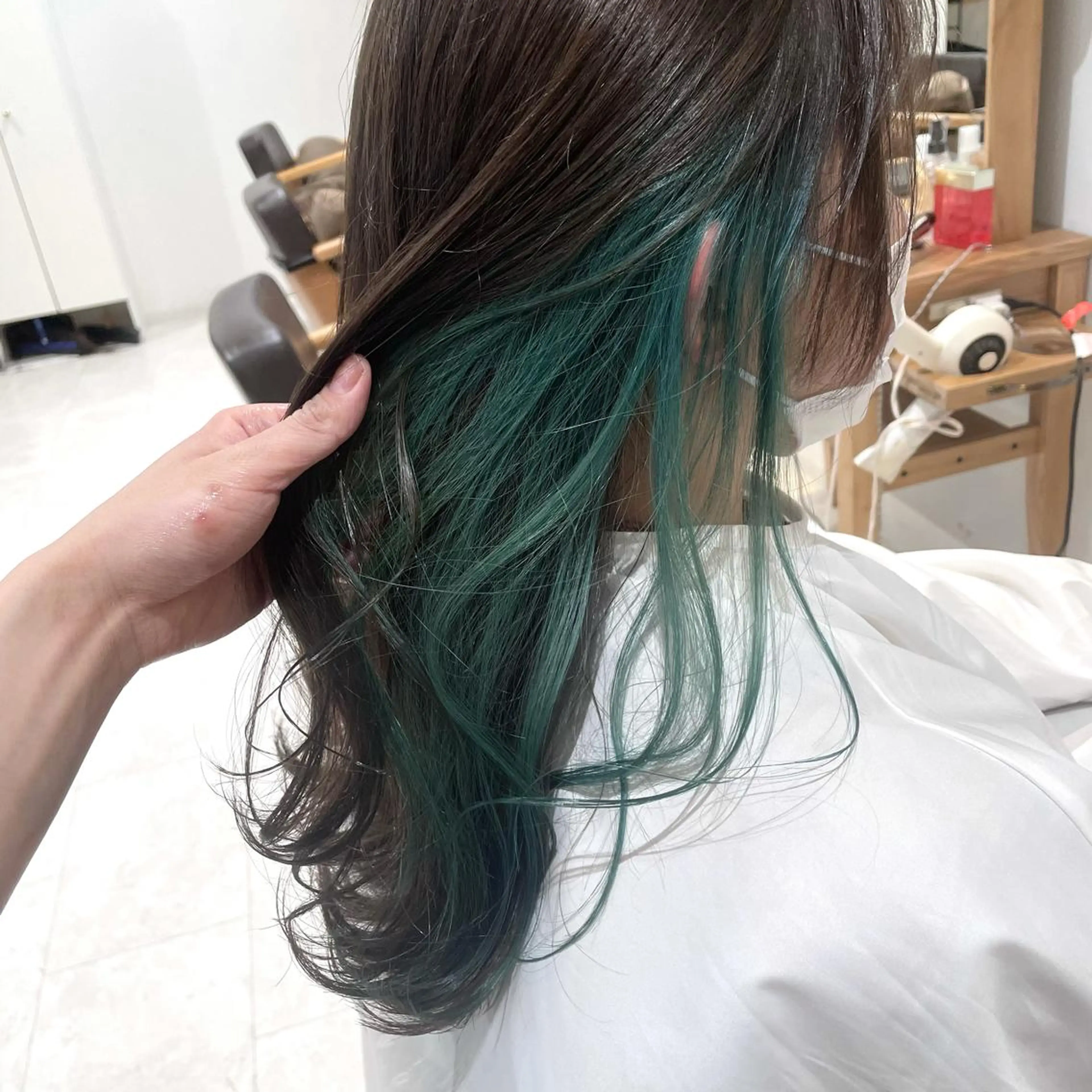 ロング カラー ヘアカラー 心斎橋/ブリーチなし 髪質改善/レイヤーのヘアスタイル