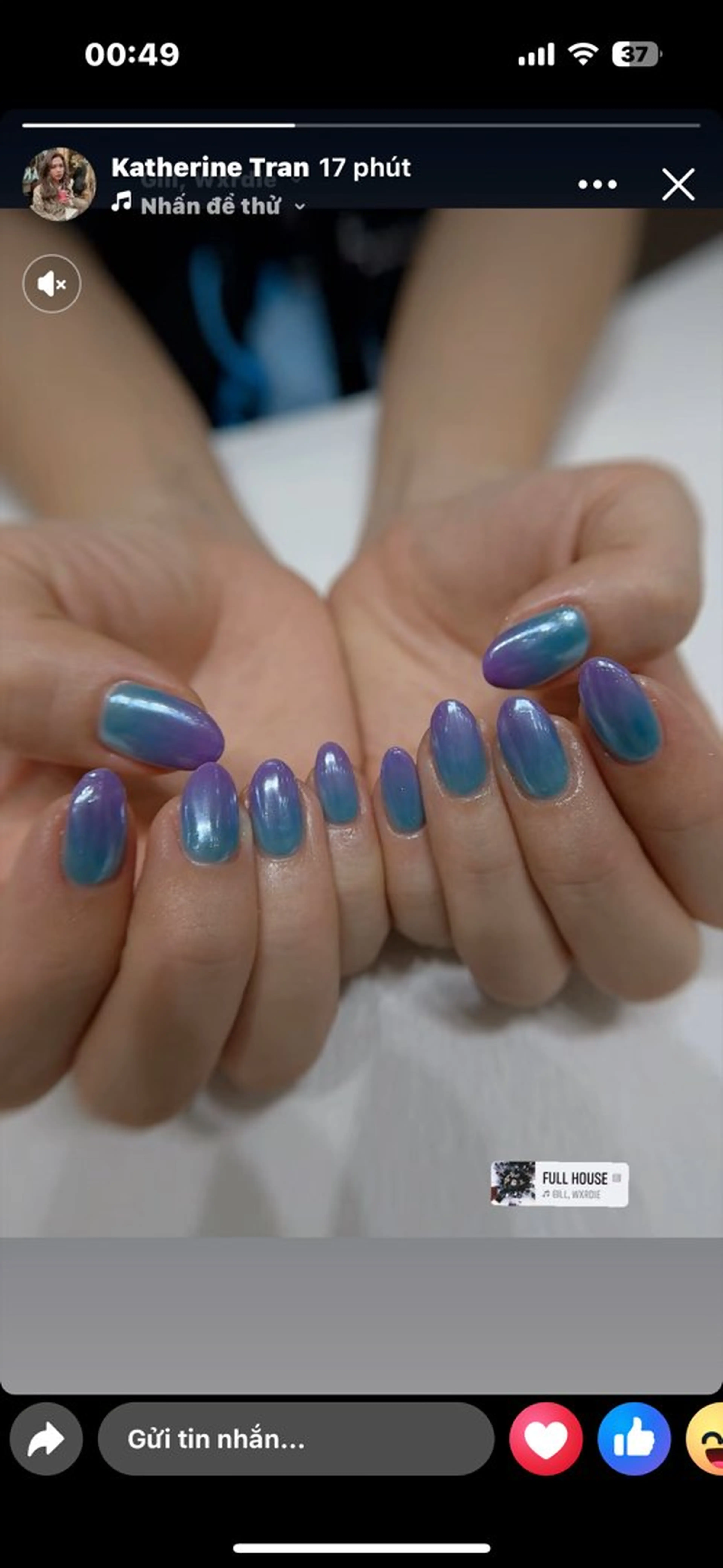 ネイル グラデーション ミラーネイル NailsbyT N.Sugamoのネイルデザイン
