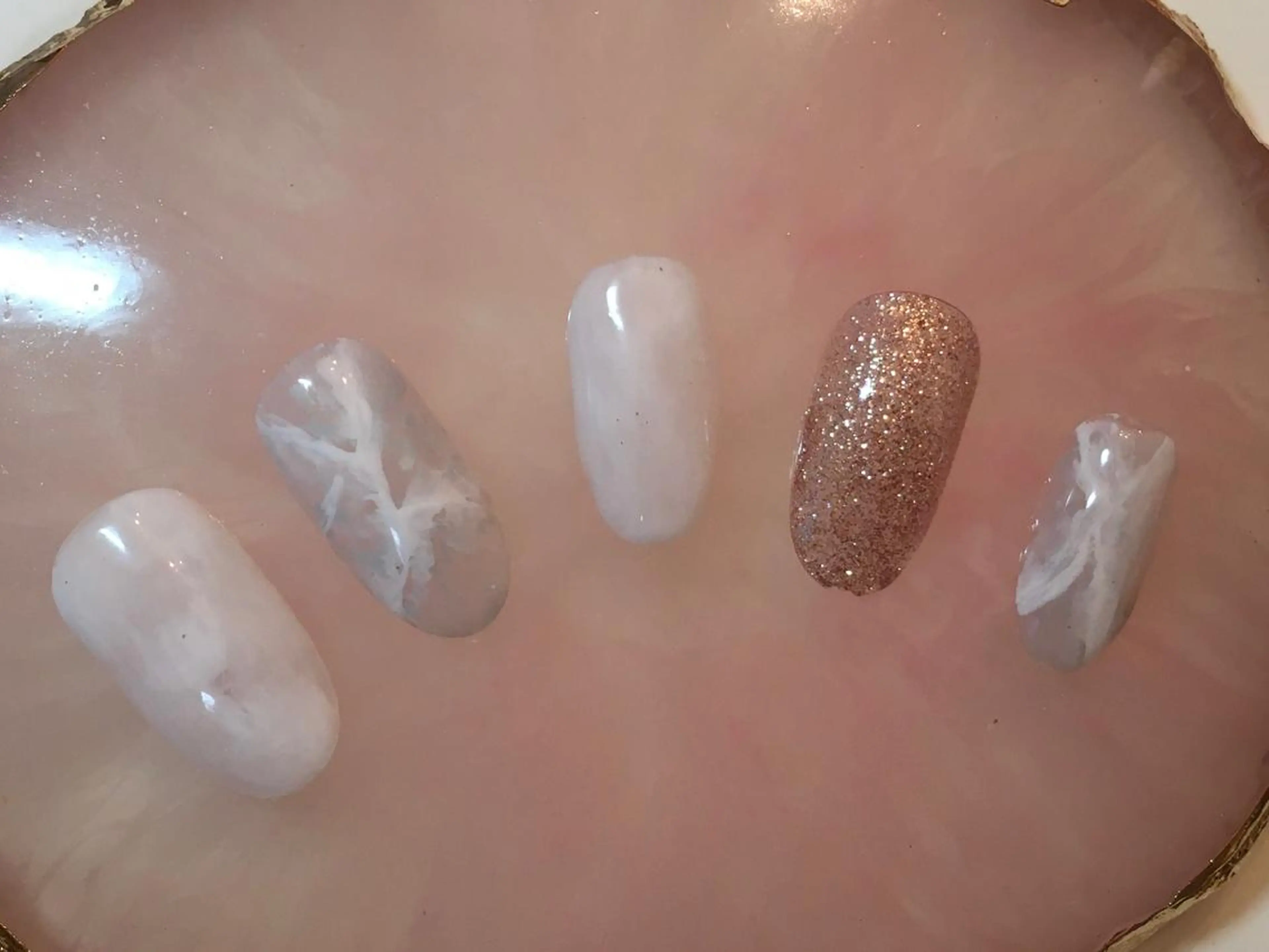 ネイル 大理石ネイル(マーブル) ニュアンスネイル ネイルサロン ショコラのネイルデザイン