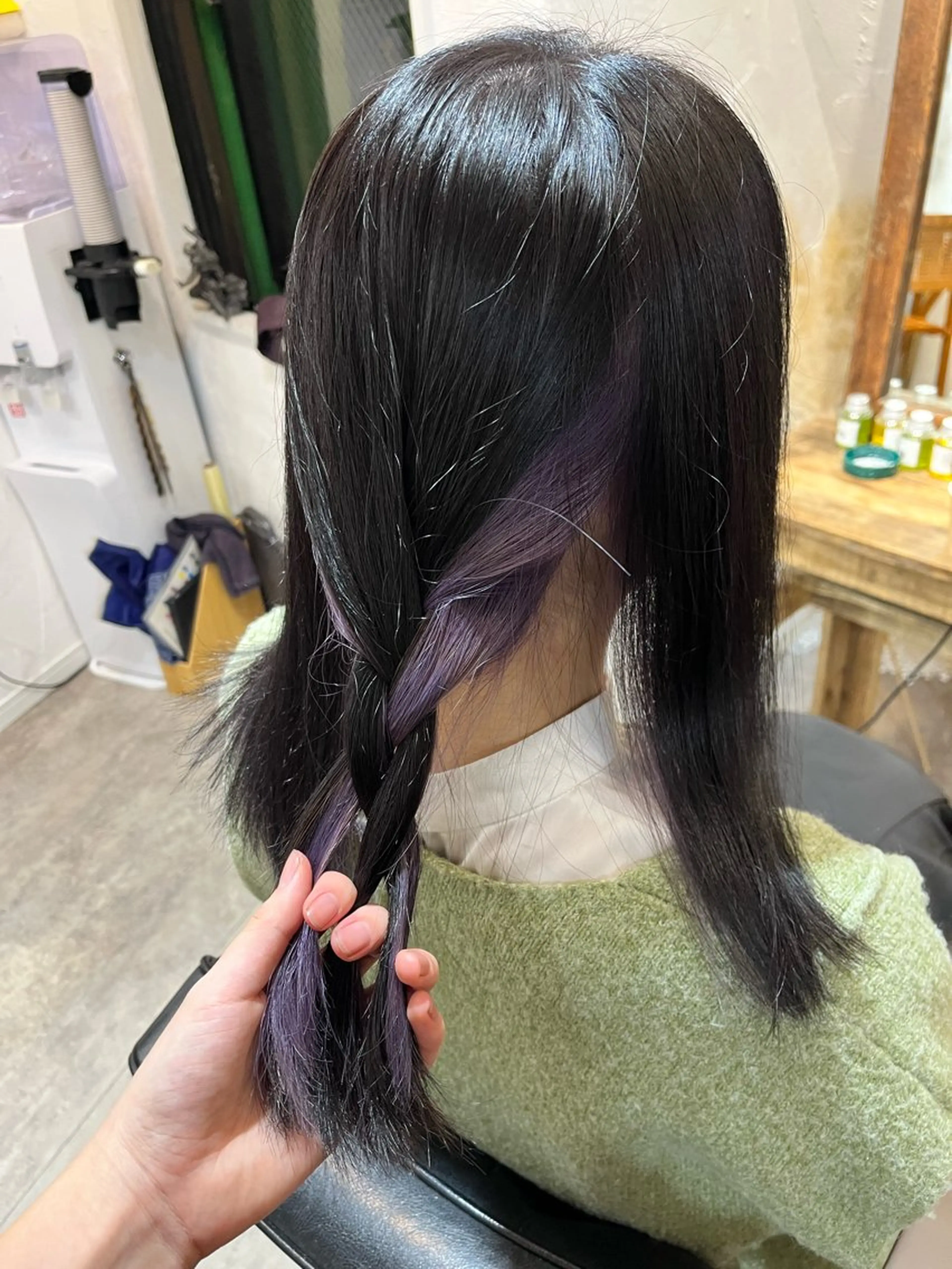 ミディアム カラー 新宿デザインカット 👶RENAのヘアスタイル