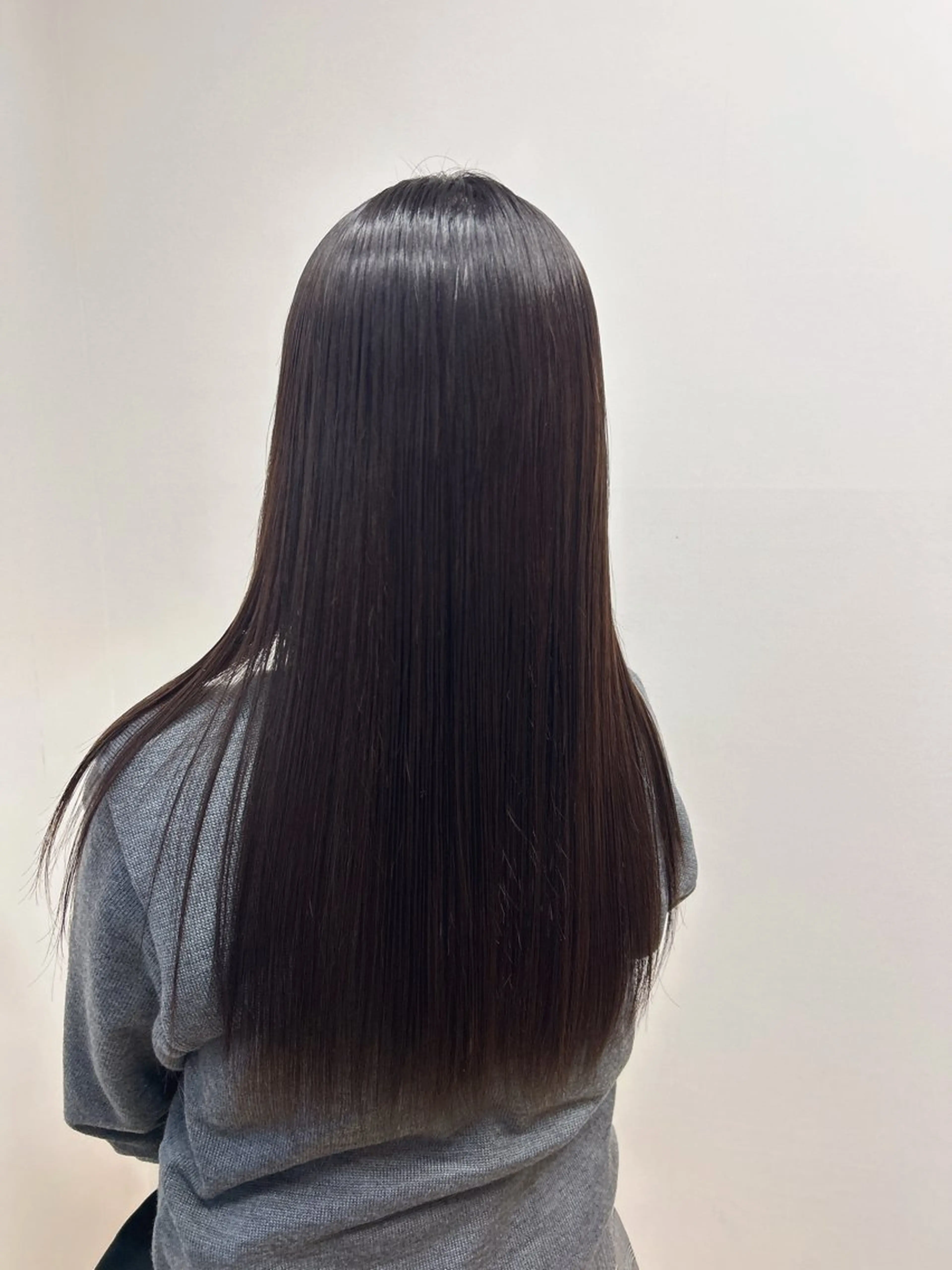 ロング カット 縮毛矯正 トリートメント 伶風 /髪質改善ストレートのヘアスタイル