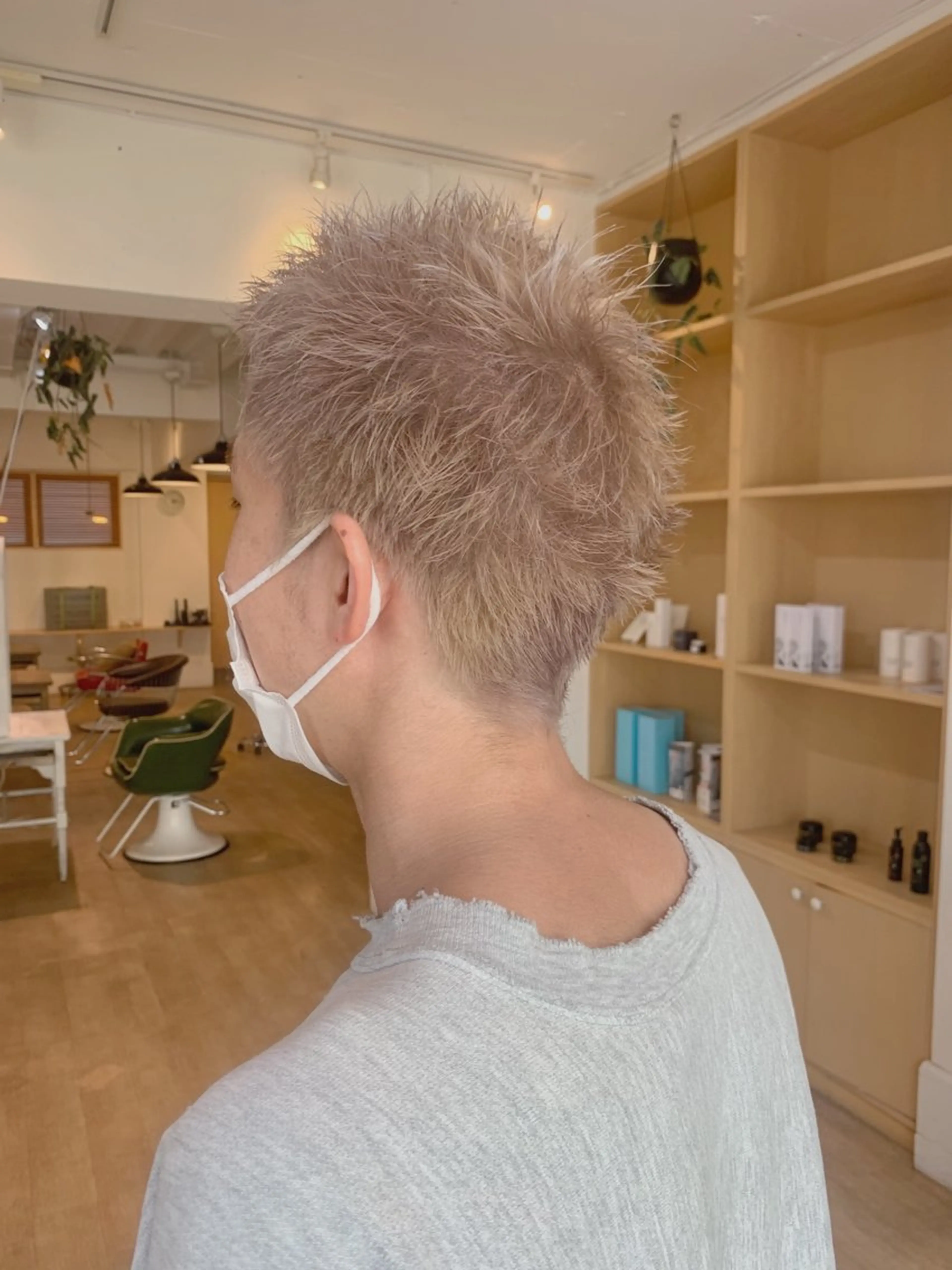 ショート カラー メンズ カット ヘアカラー ‪🌿パーマ大好評 メンズヘア🌿ワタルのヘアスタイル