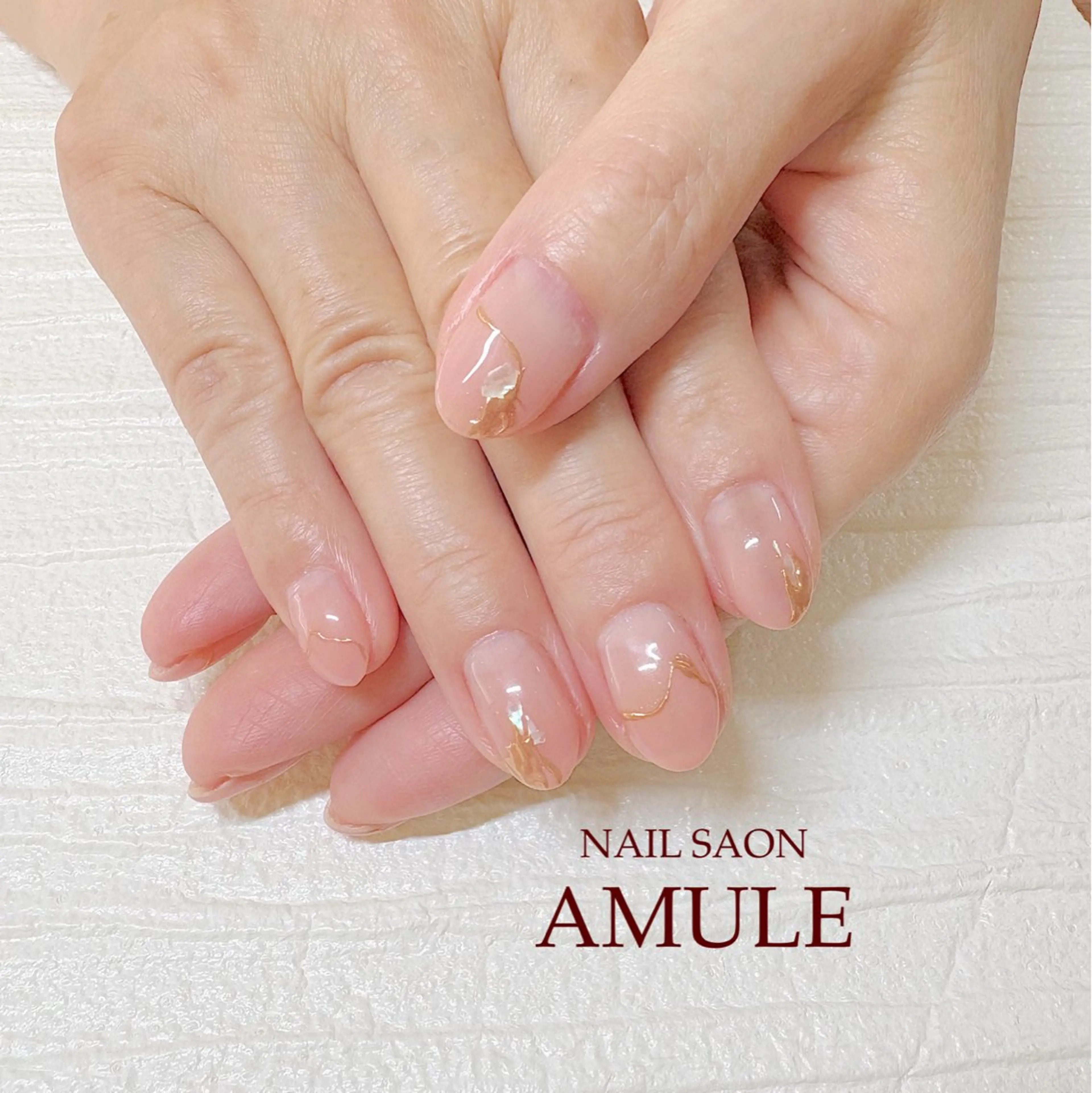ネイル アートネイル グラデーション ミラーネイル ハンドネイル NAILSALON AMULEのネイルデザイン
