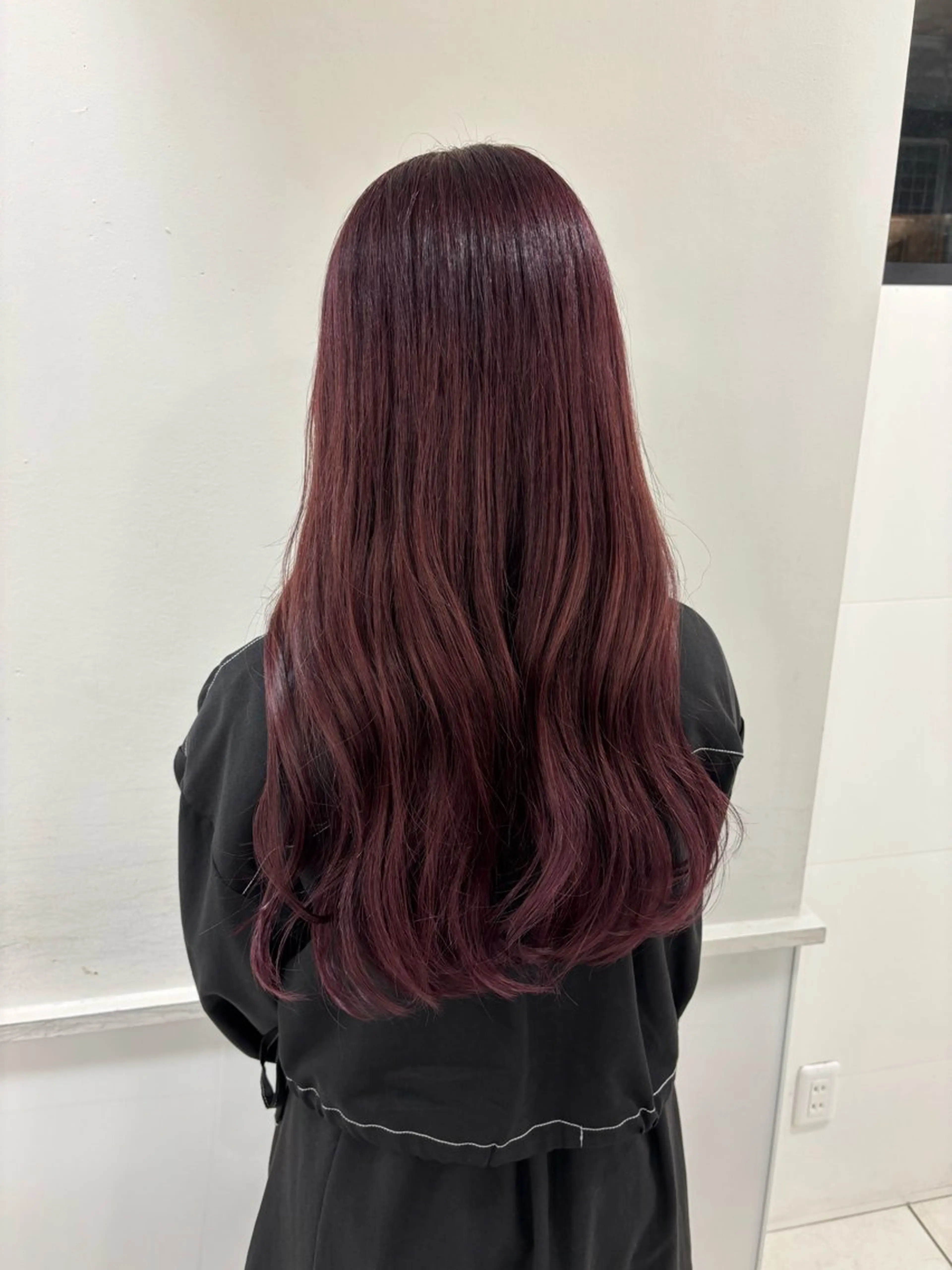 ロング カラー ブリーチ 透明感カラー ダブルカラー ブリーチなしカラー カット ヘアカラー ブリーチ/ツヤカラー /SARA 金山のヘアスタイル