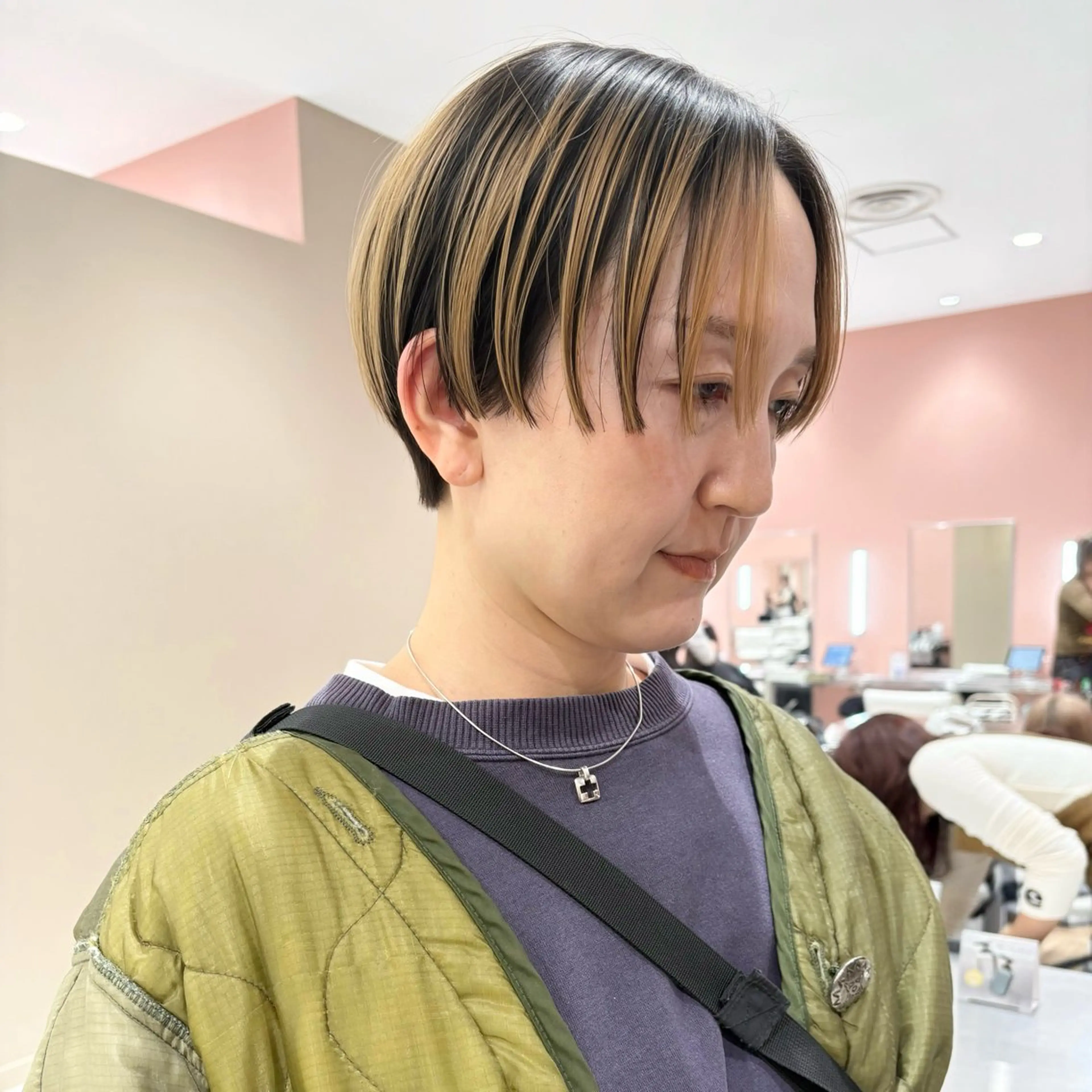 ショート カラー カット ヘアカラー トリートメント 🌿ニュアンスパーマ /ショート淳平のヘアスタイル