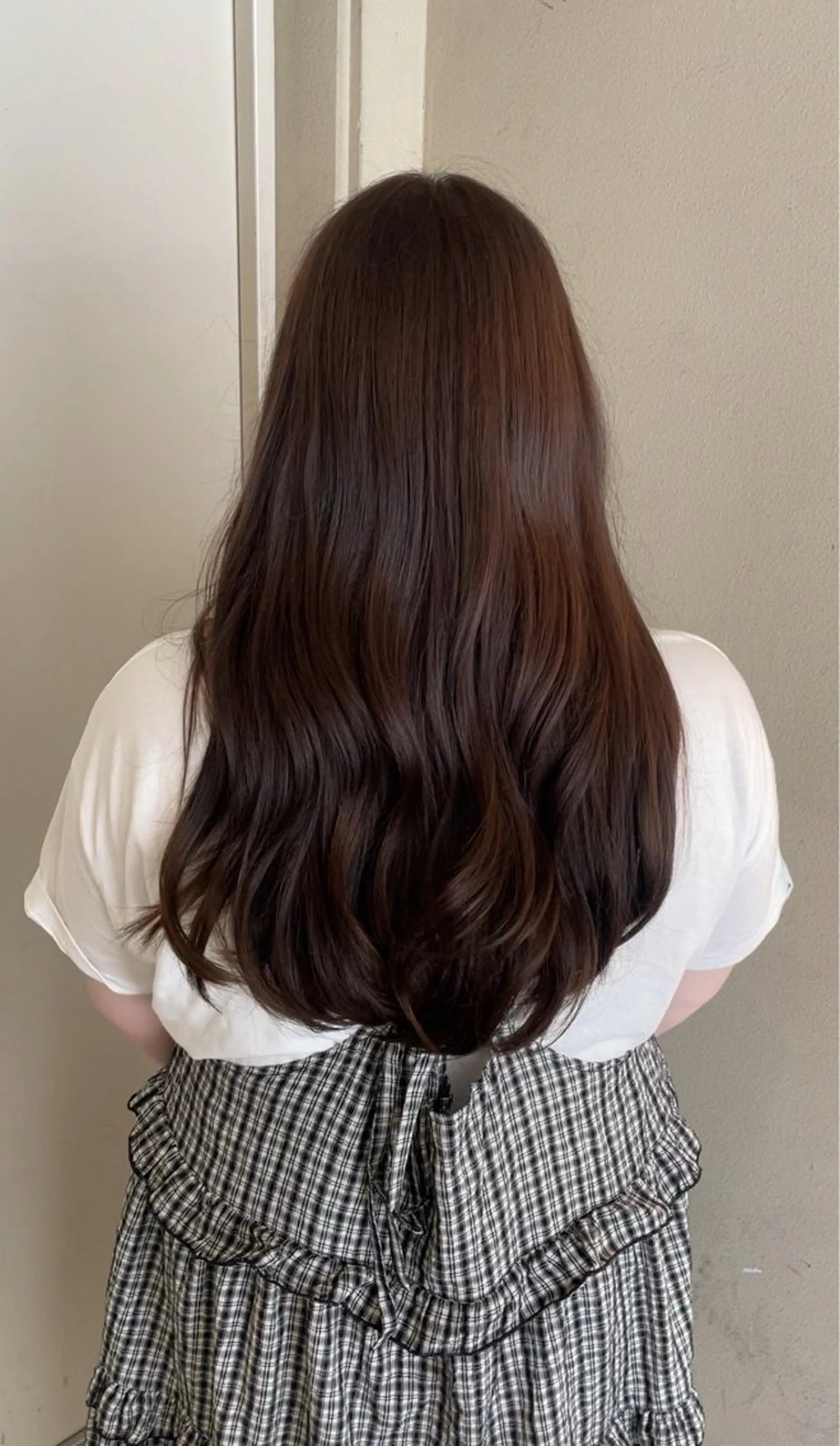 ロング カラー ブラウンカラー カット ヘアカラー トリートメント MASHIRO💎 透明感カラー/カットのヘアスタイル
